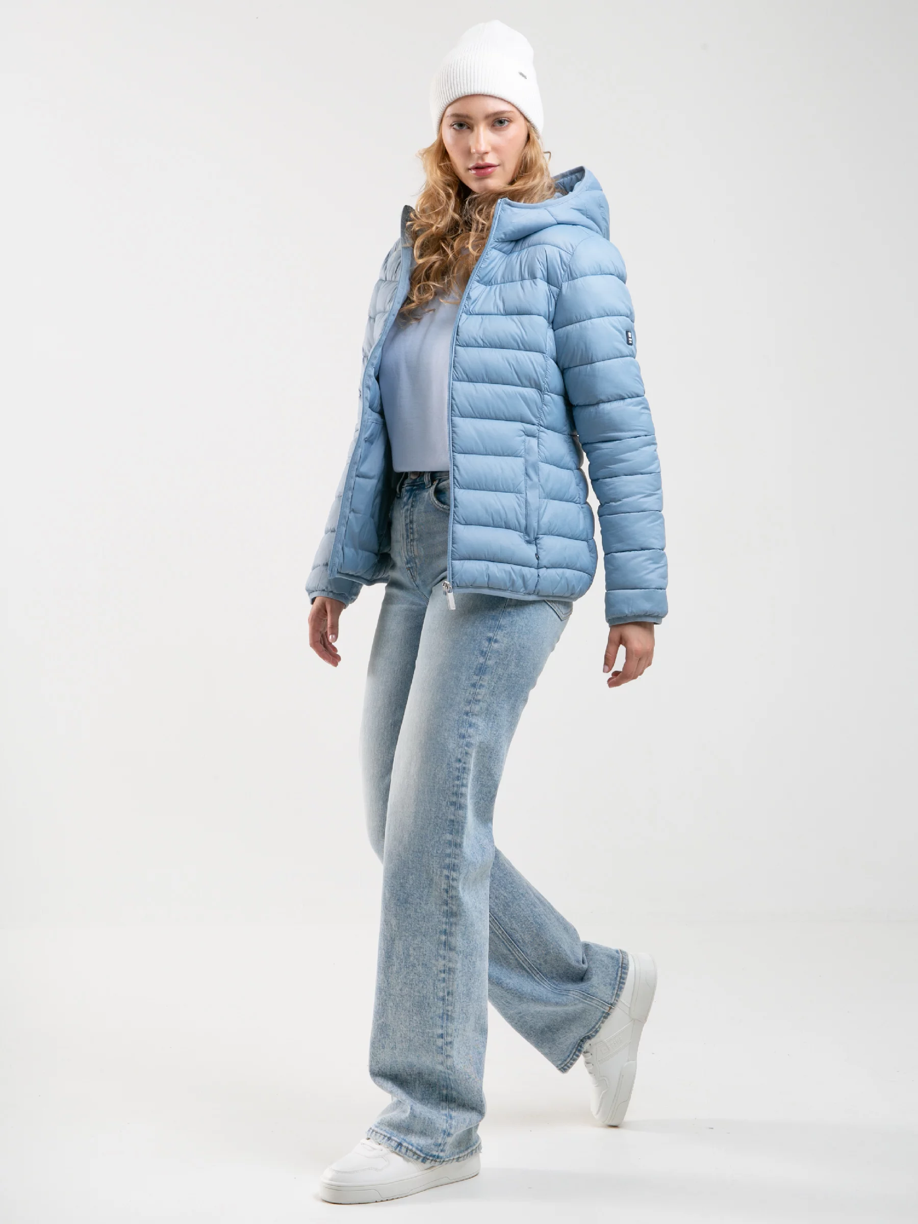 Kurtka damska przejściowa niebieska Venla 401