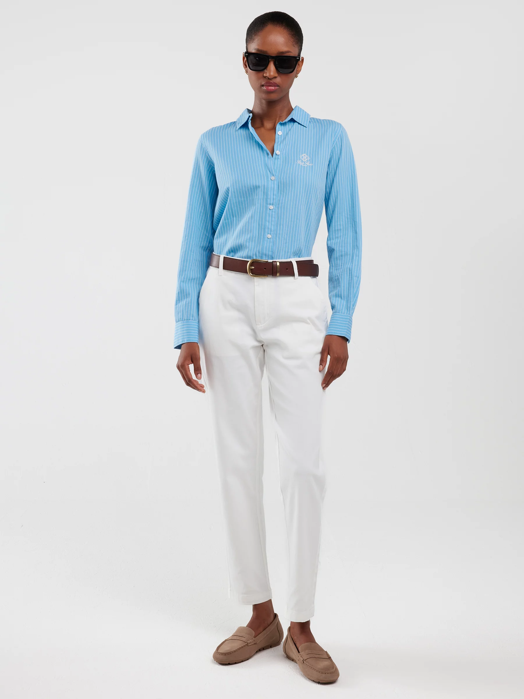 Spodnie damskie chinosy białe Danasi 101