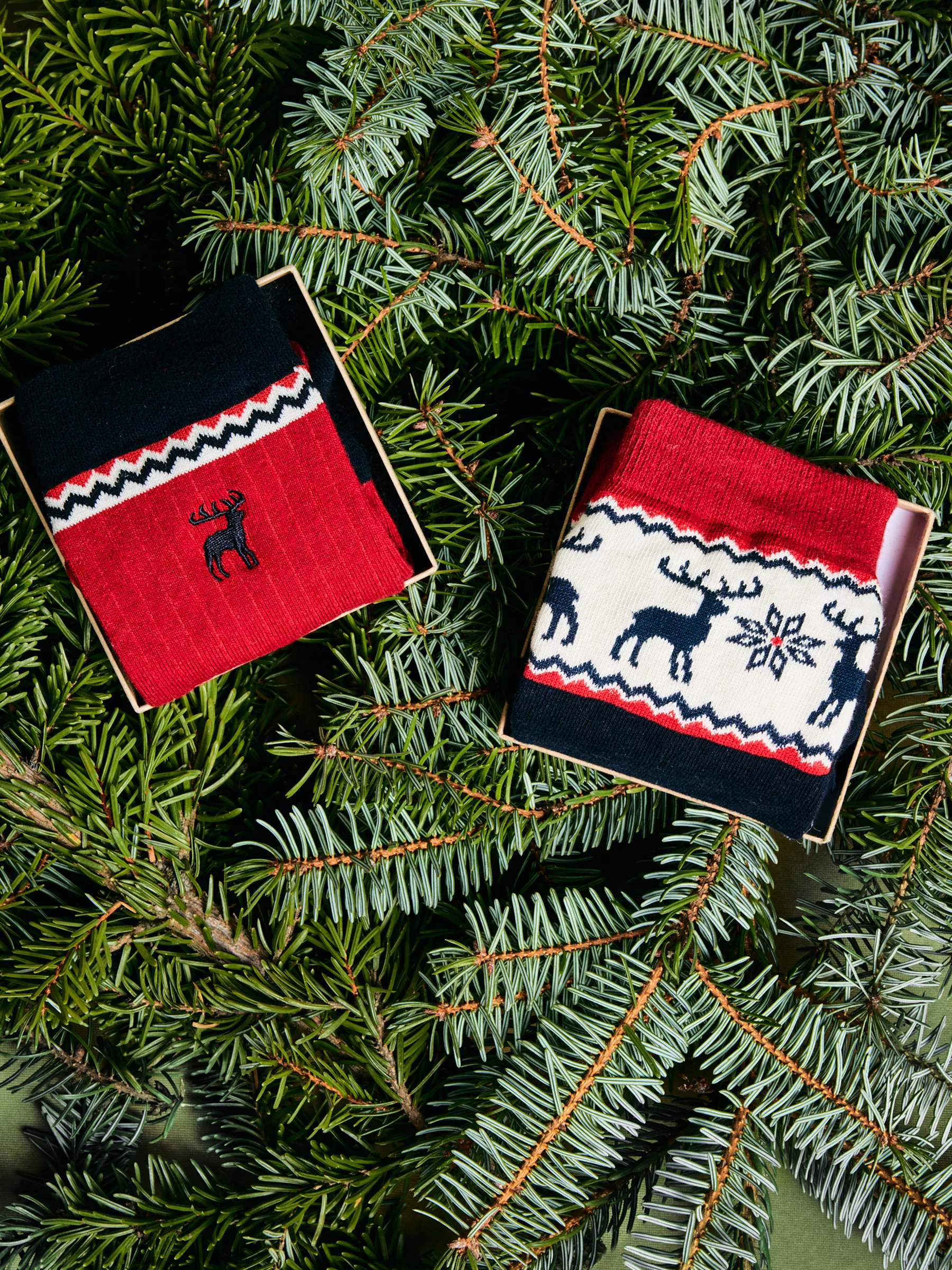 Skarpety męski długie w prążek czerwone Trix 603