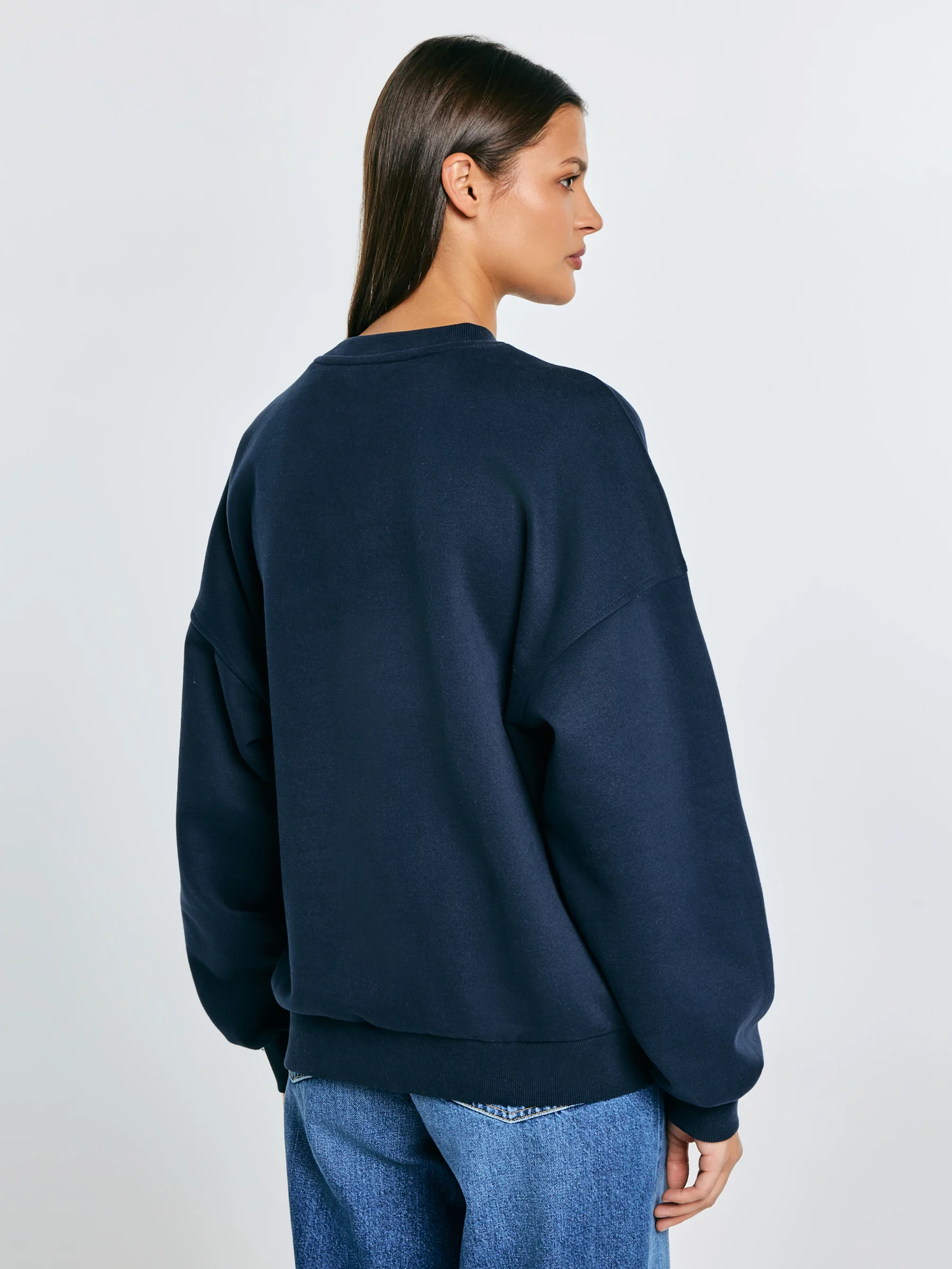 Bluza damska z logo BIG STAR granatowa Rubena 403