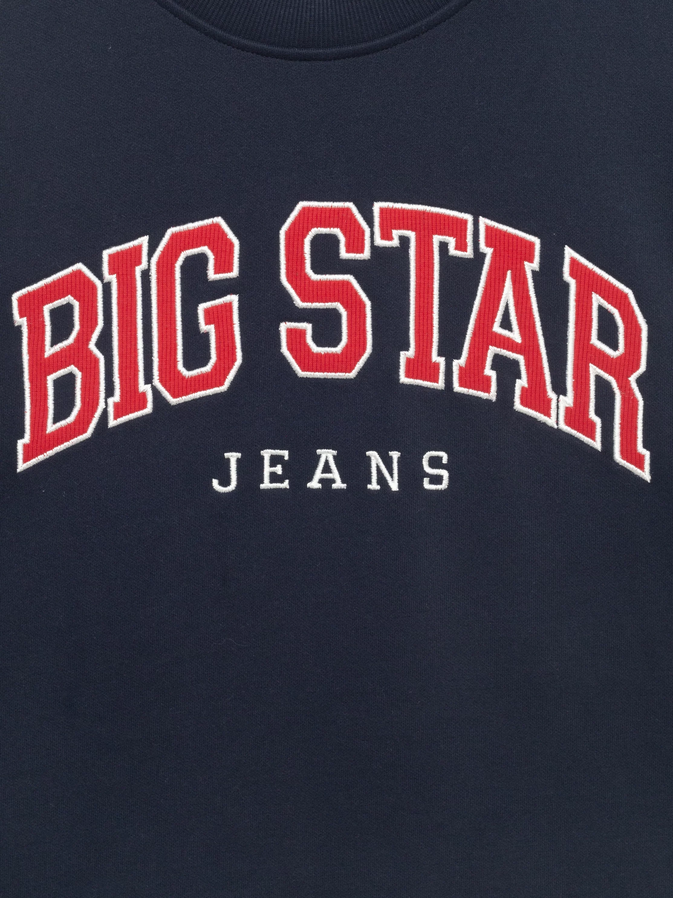 Bluza damska z logo BIG STAR granatowa Rubena 403
