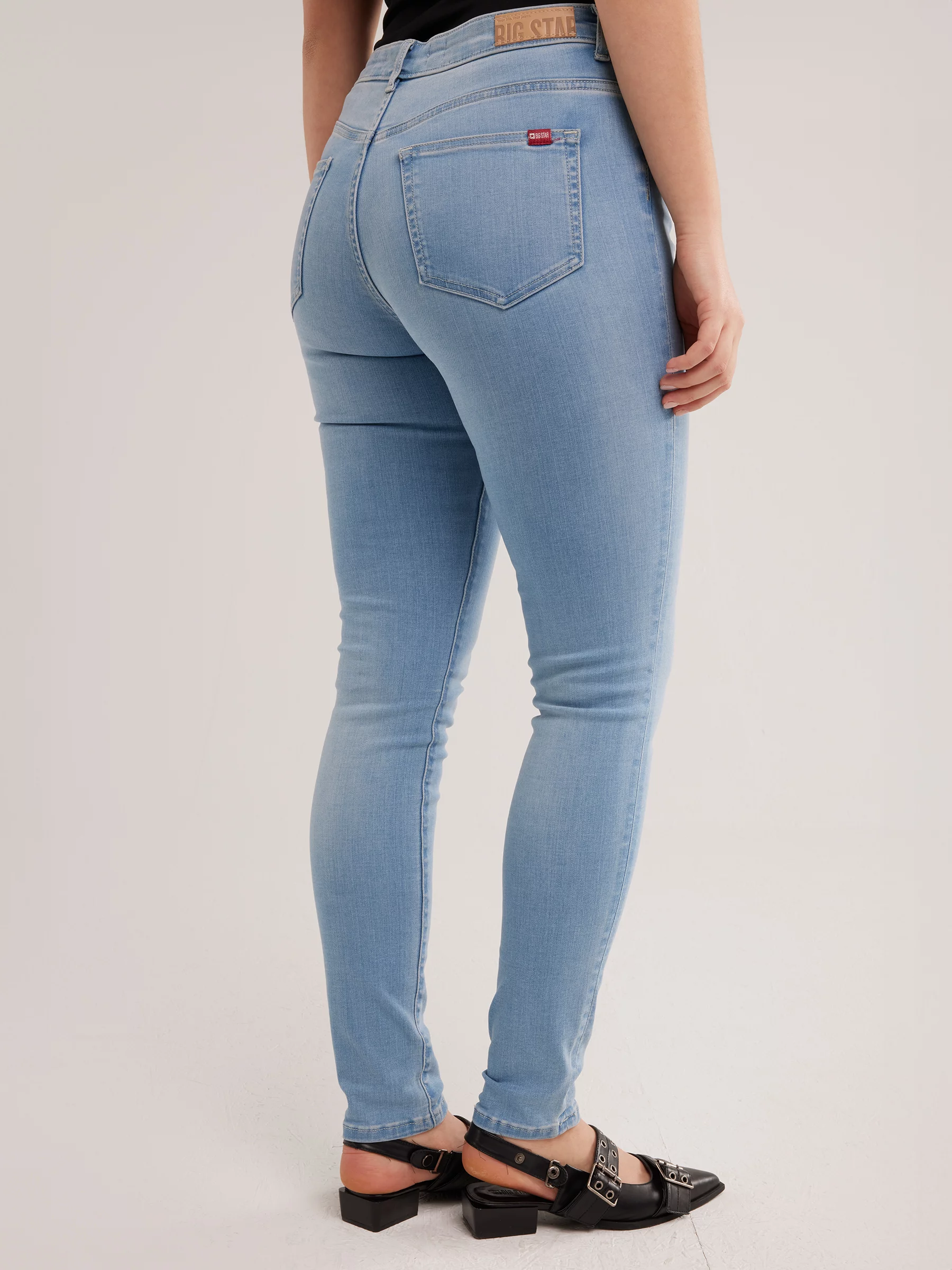 Jeansy damskie skinny jasnoniebieskie Adela 105