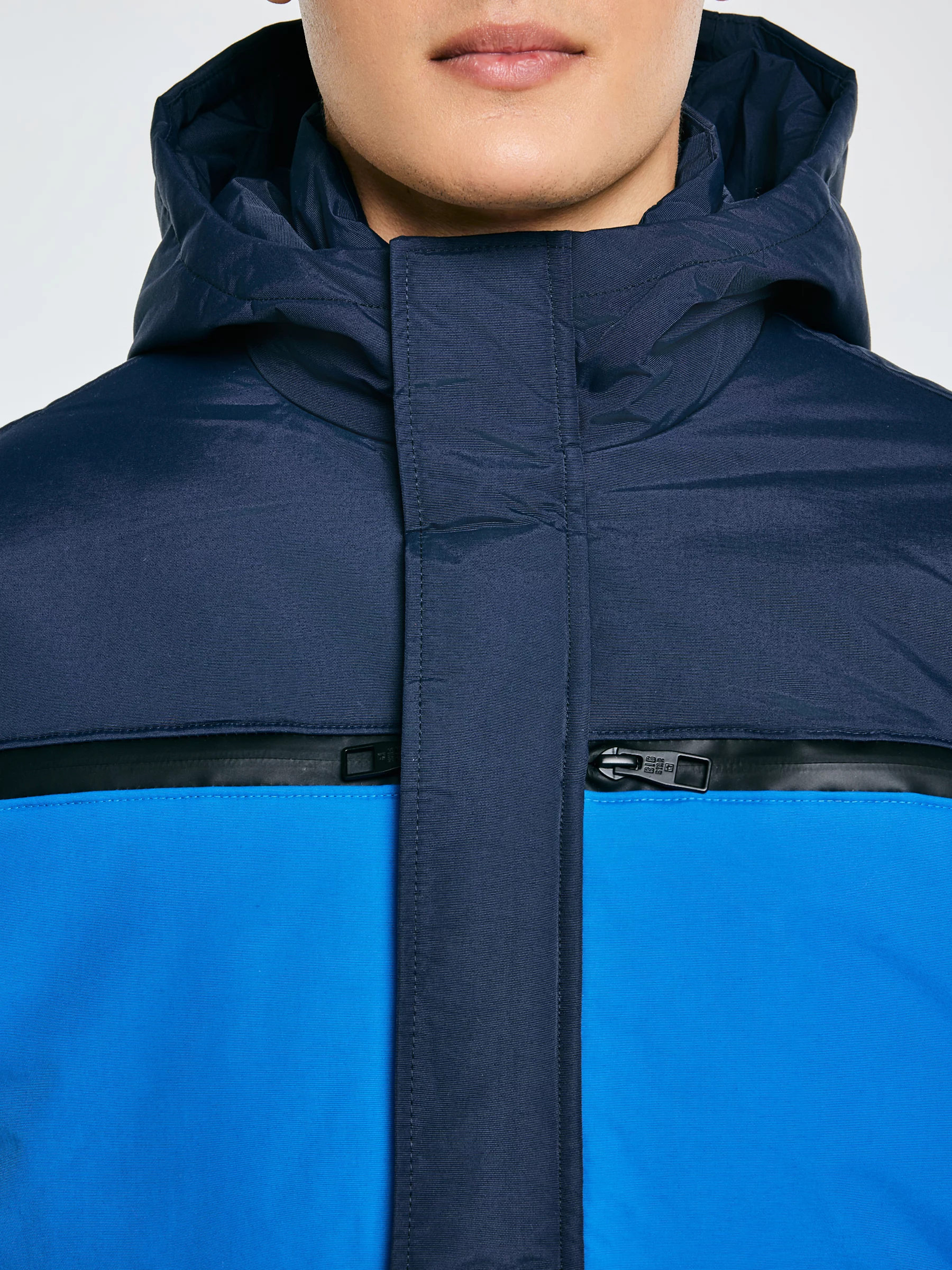 Kurtka męska z funkcją water resistant granatowa Hardes 403