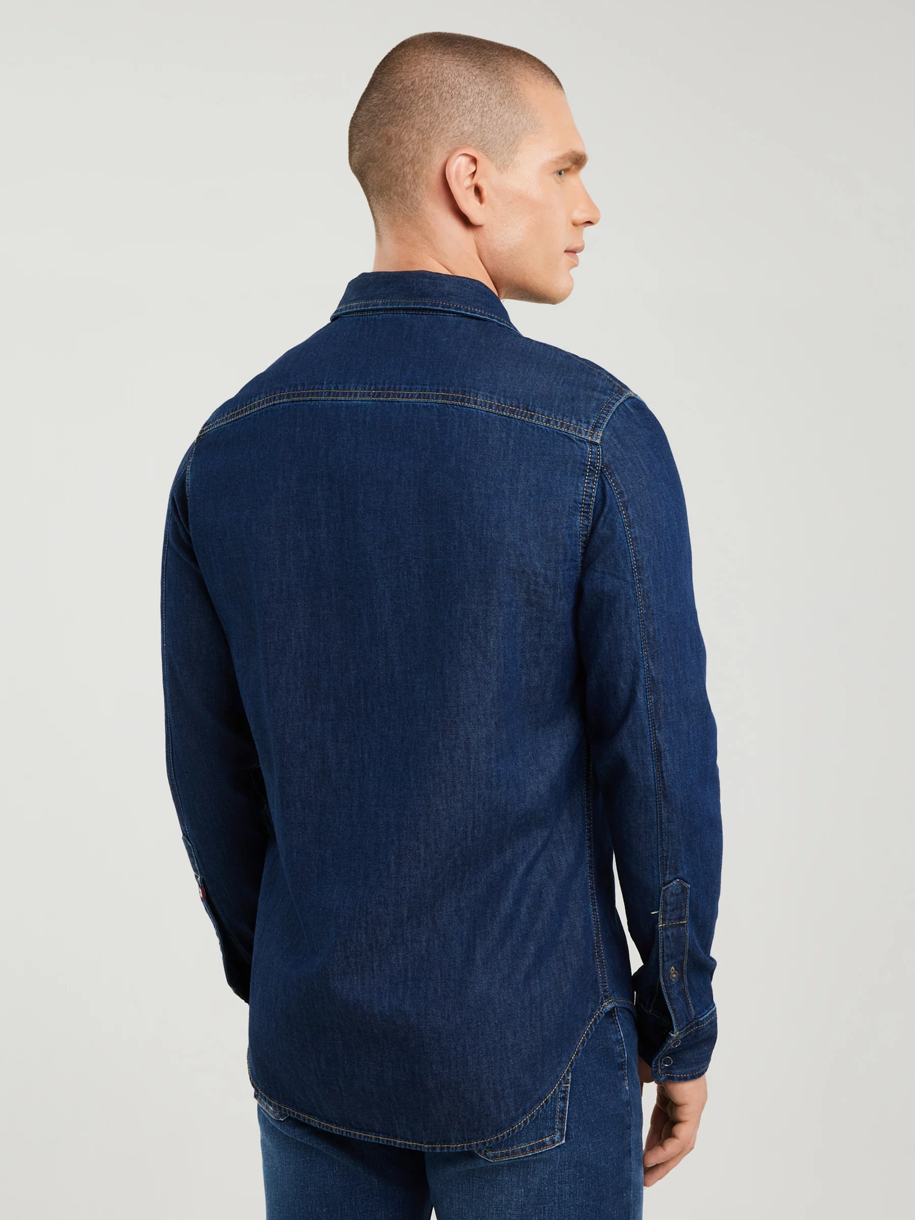 Koszula męska jeansowa granatowa Chuck 761