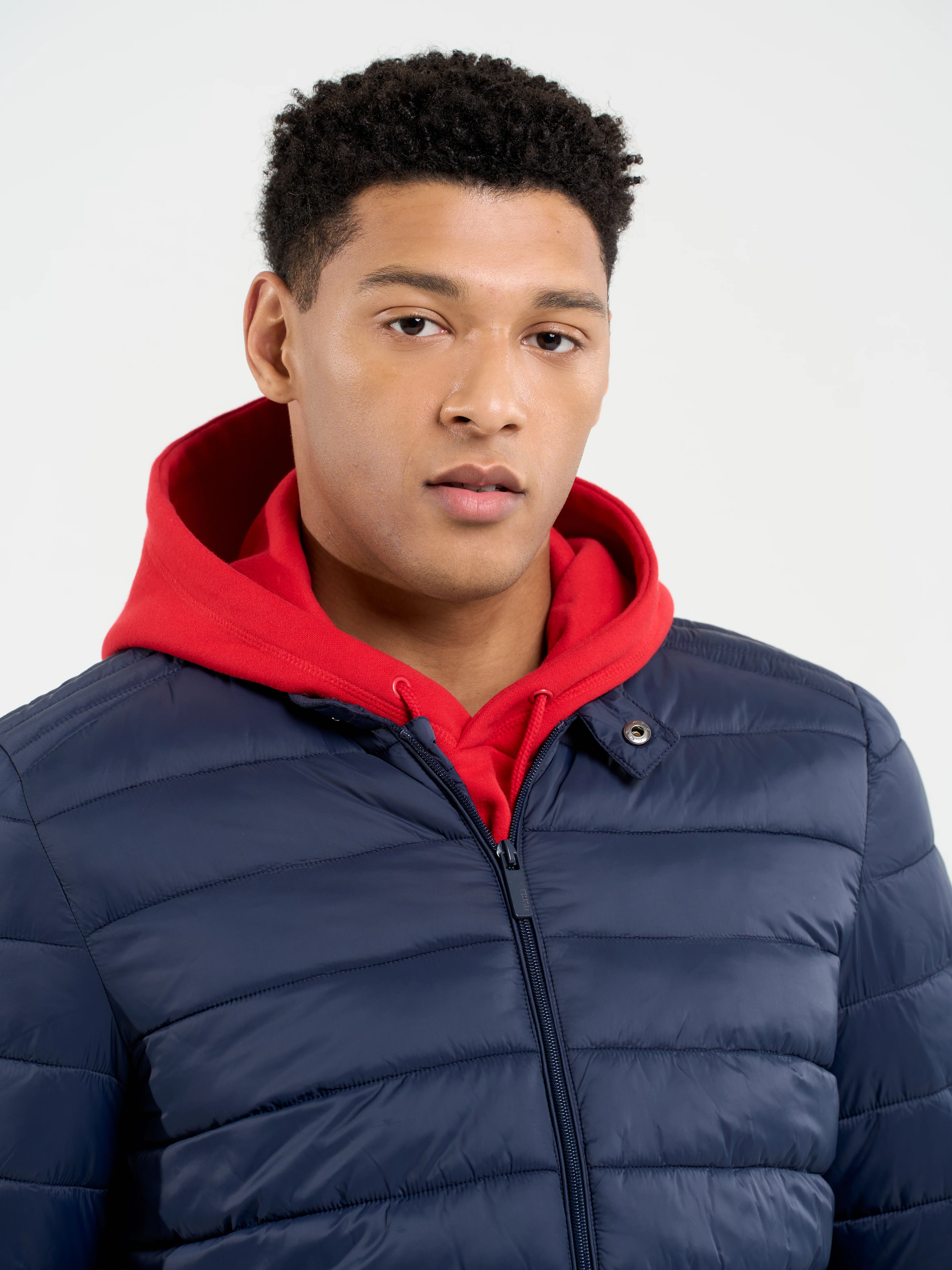 Kurtka męska pikowana granatowa Kamilos 403