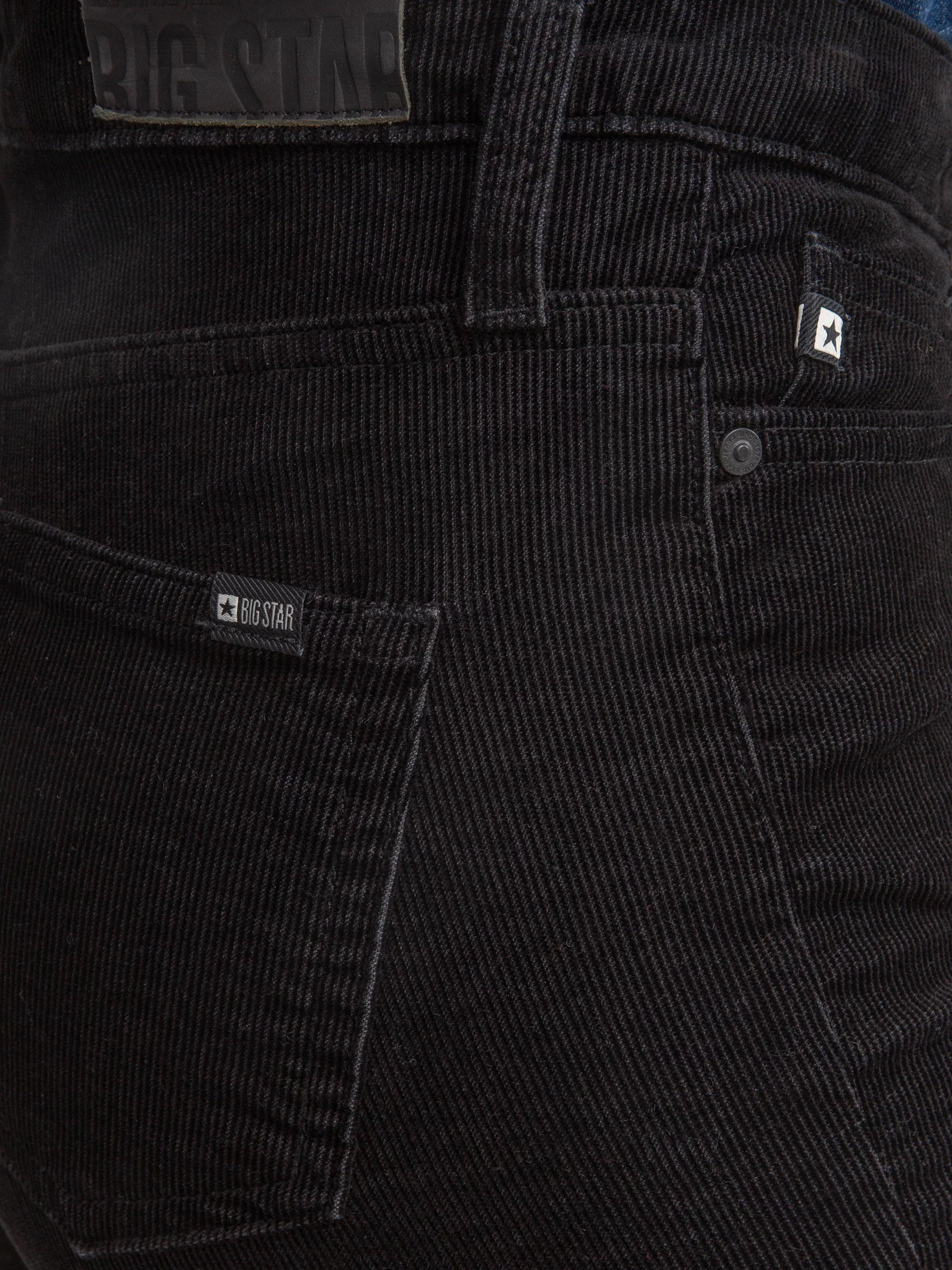 Spodnie damskie sztruks czarne Katrina High Waist Cord 907