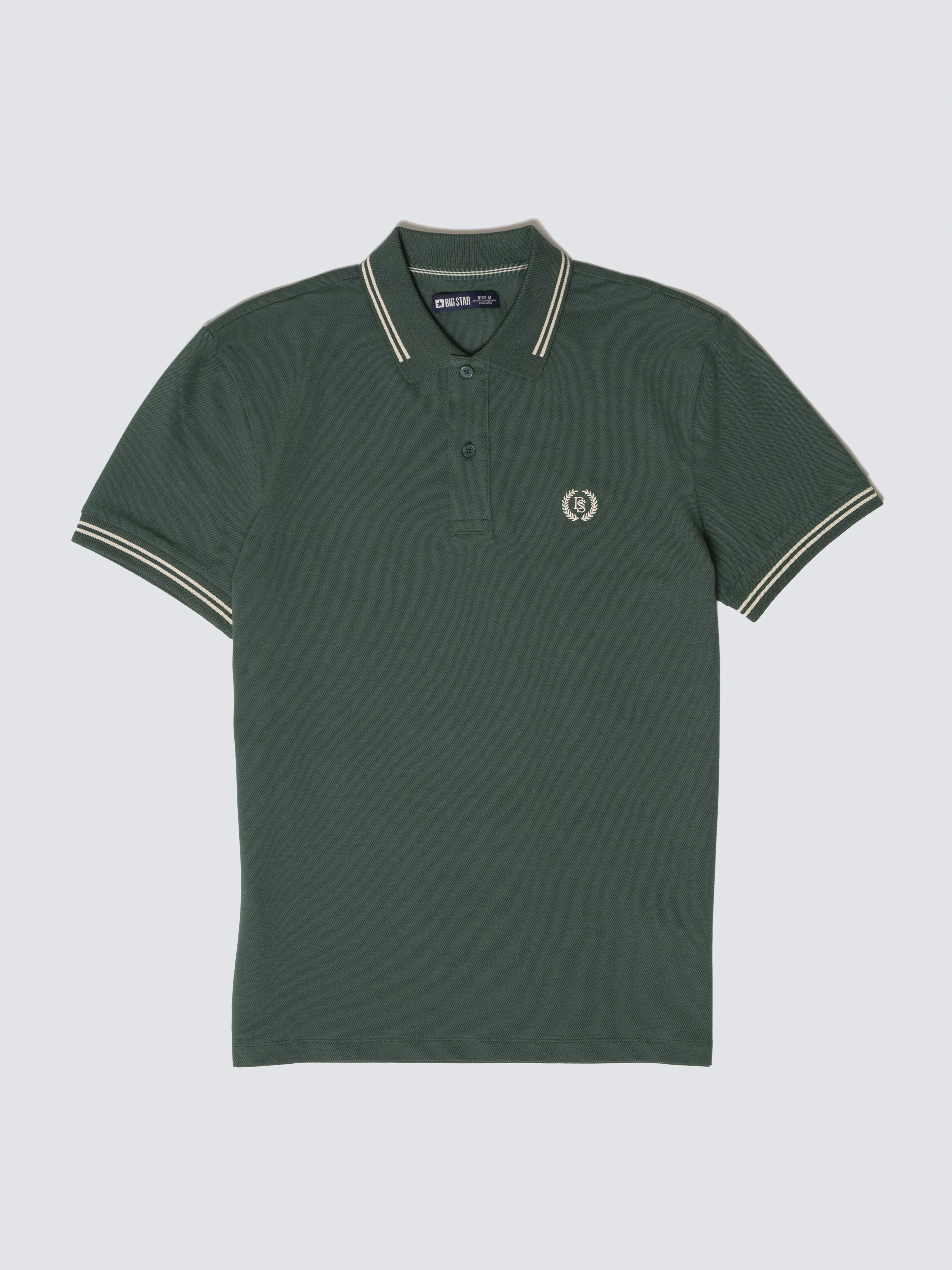 Koszulka męska polo zielona Poller 304