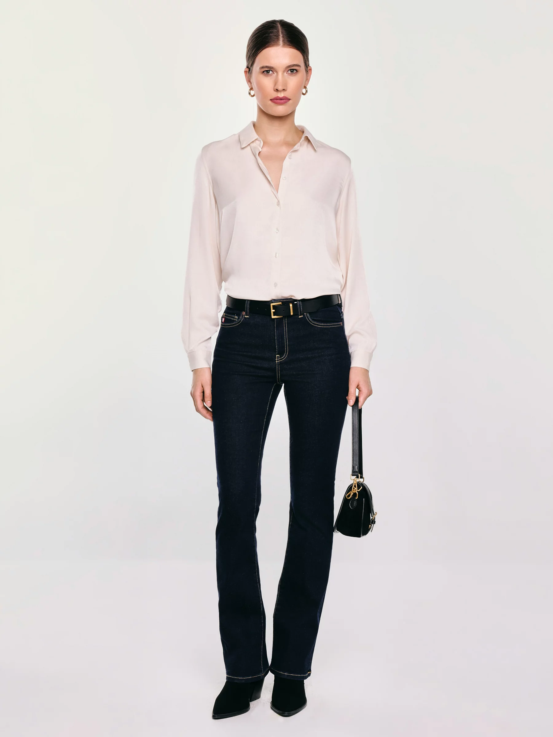 Koszula damska błyszcząca perłowa Saliki 103