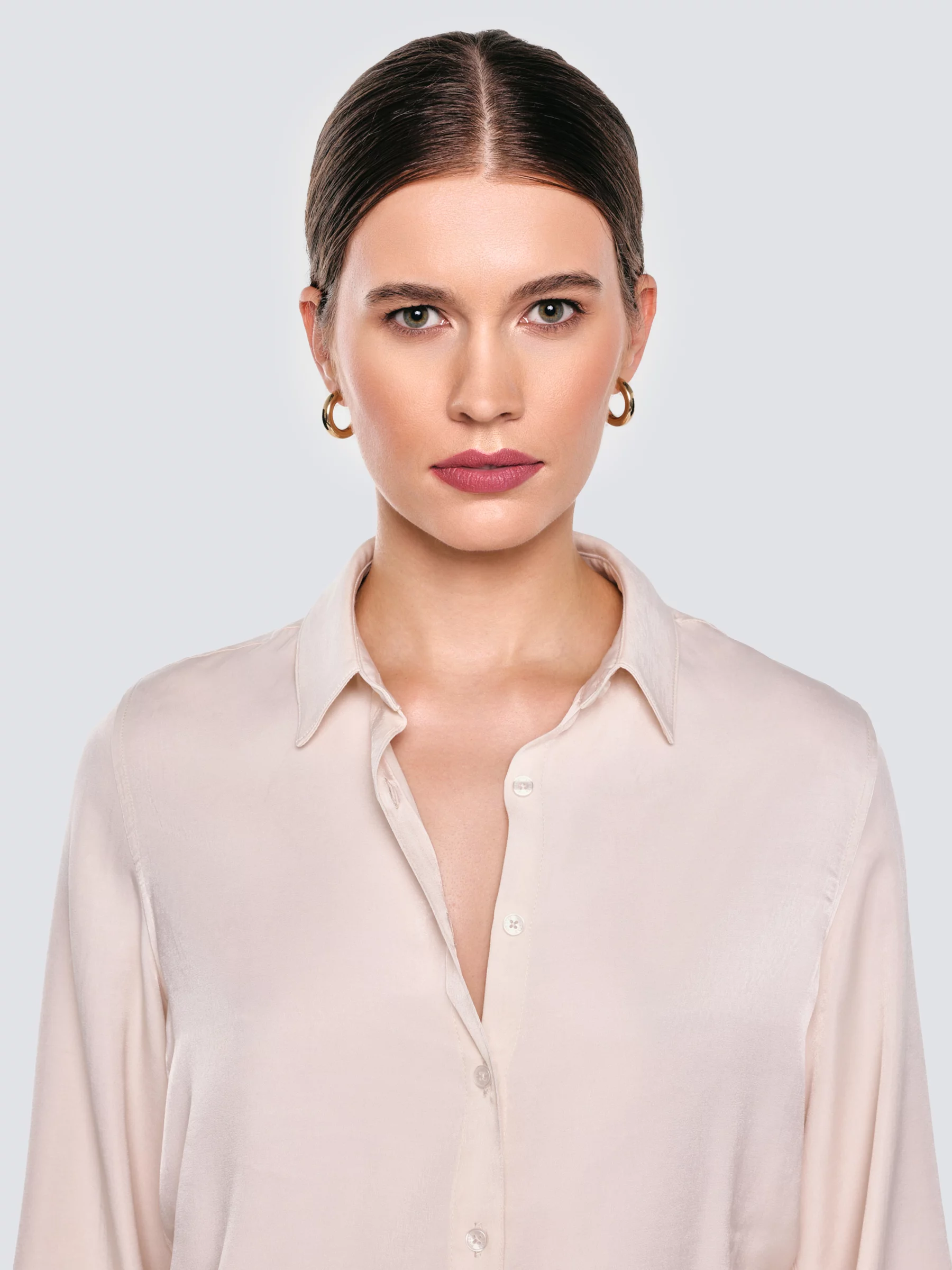 Koszula damska błyszcząca perłowa Saliki 103