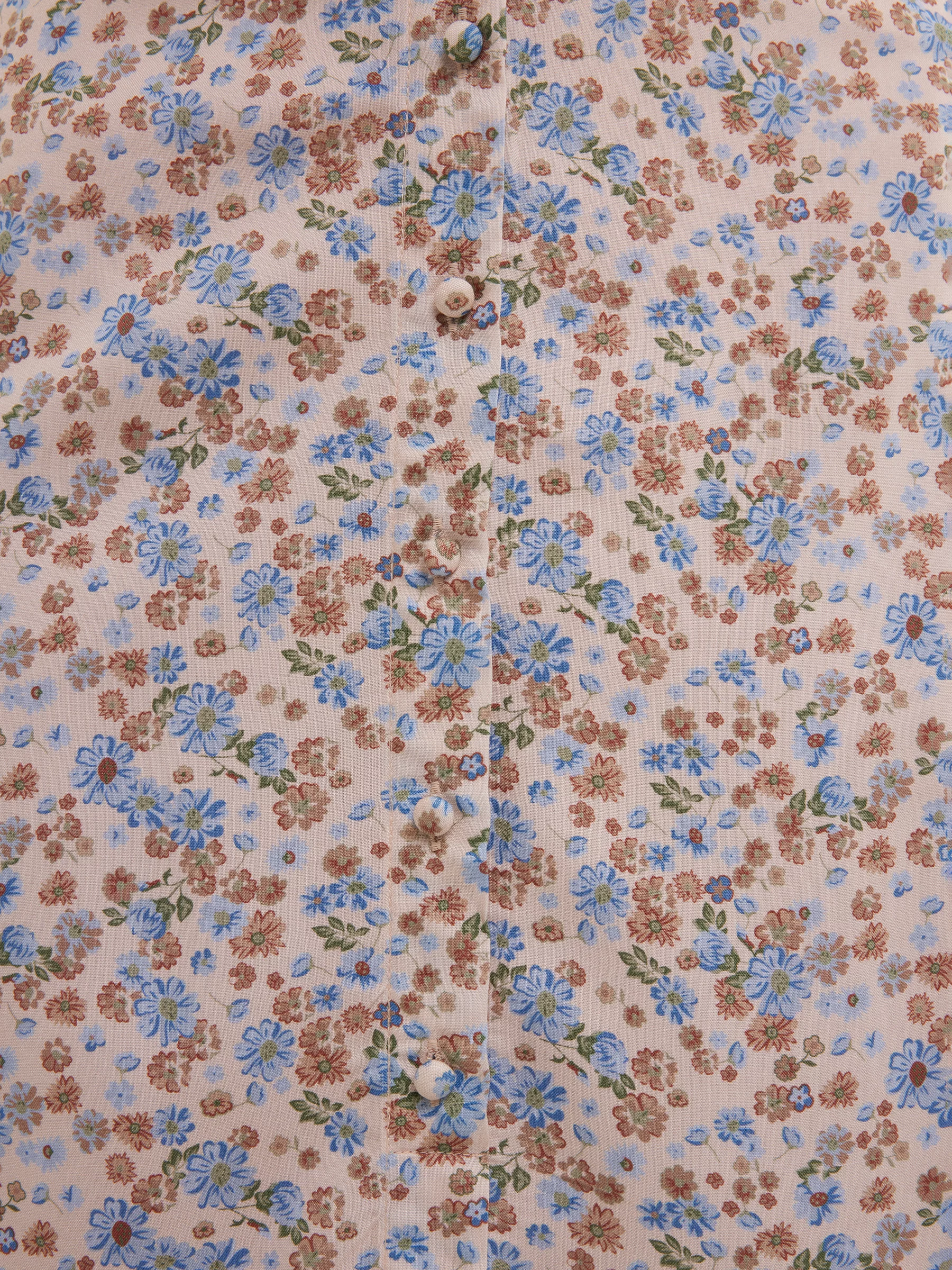 Spódnica damska midi z wiskozy z motywem kwiatowym Adria 000