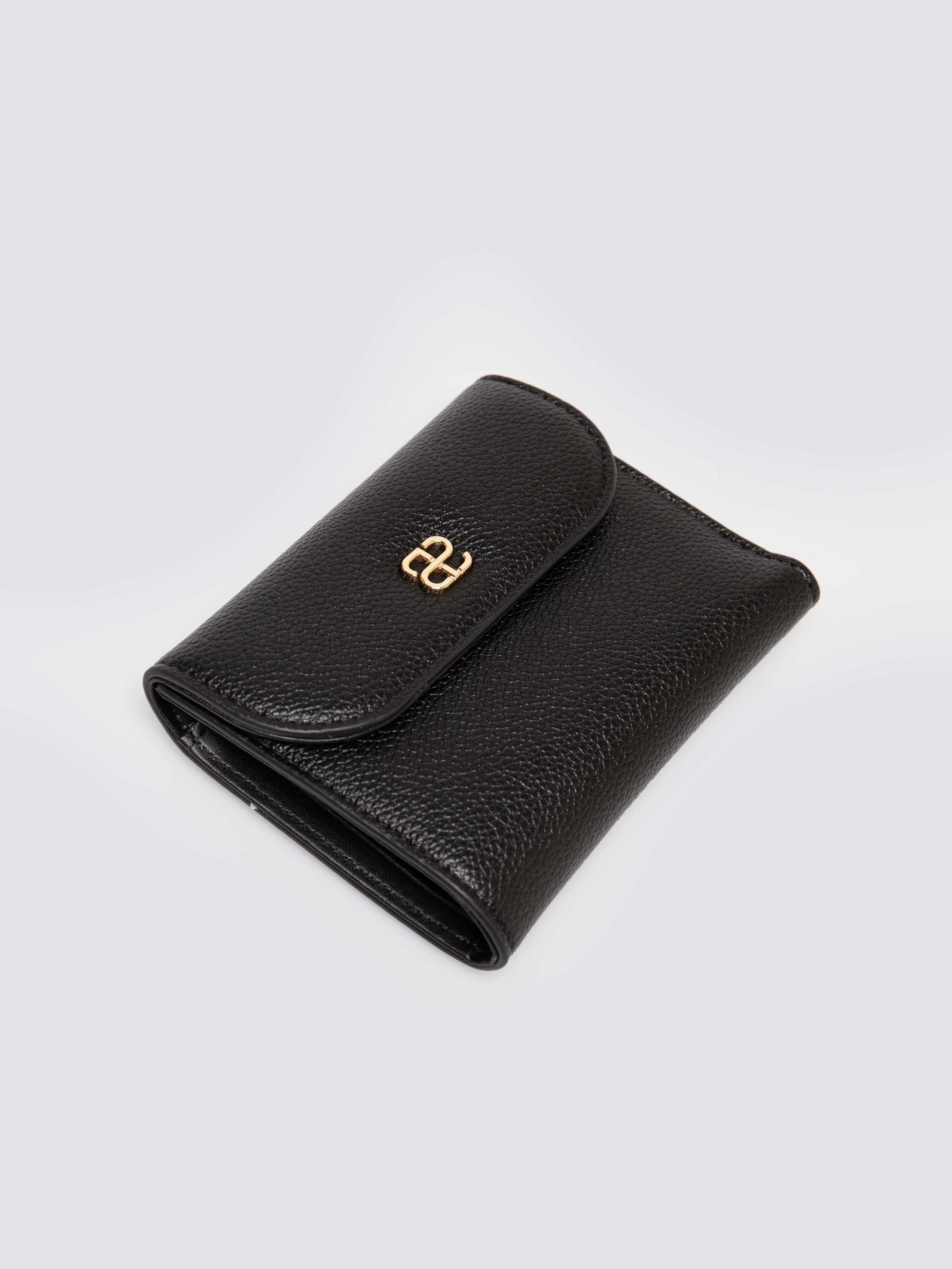 Portfel damski ze skóry ekologicznej czarny Caterin 906