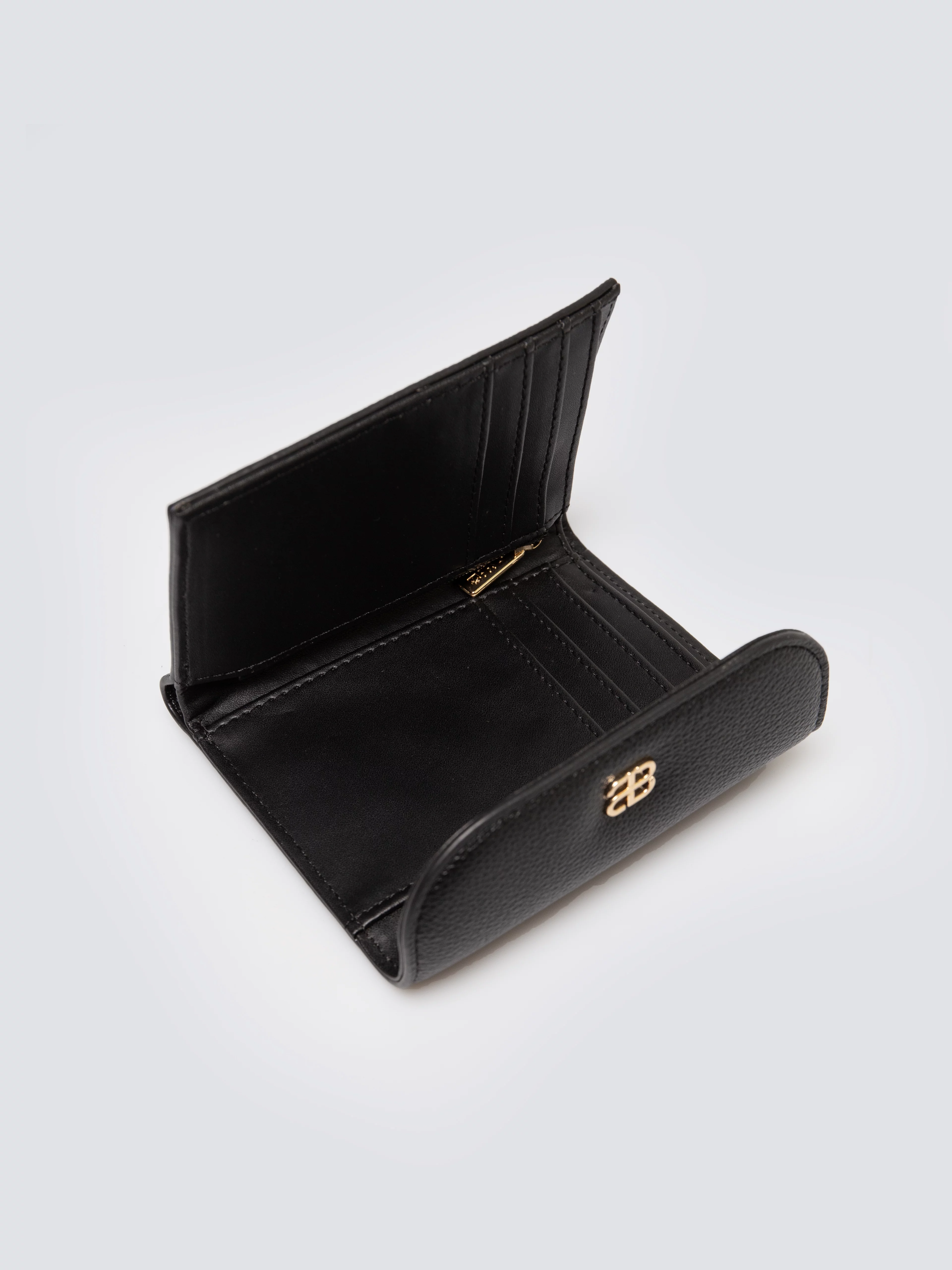 Portfel damski ze skóry ekologicznej czarny Caterin 906