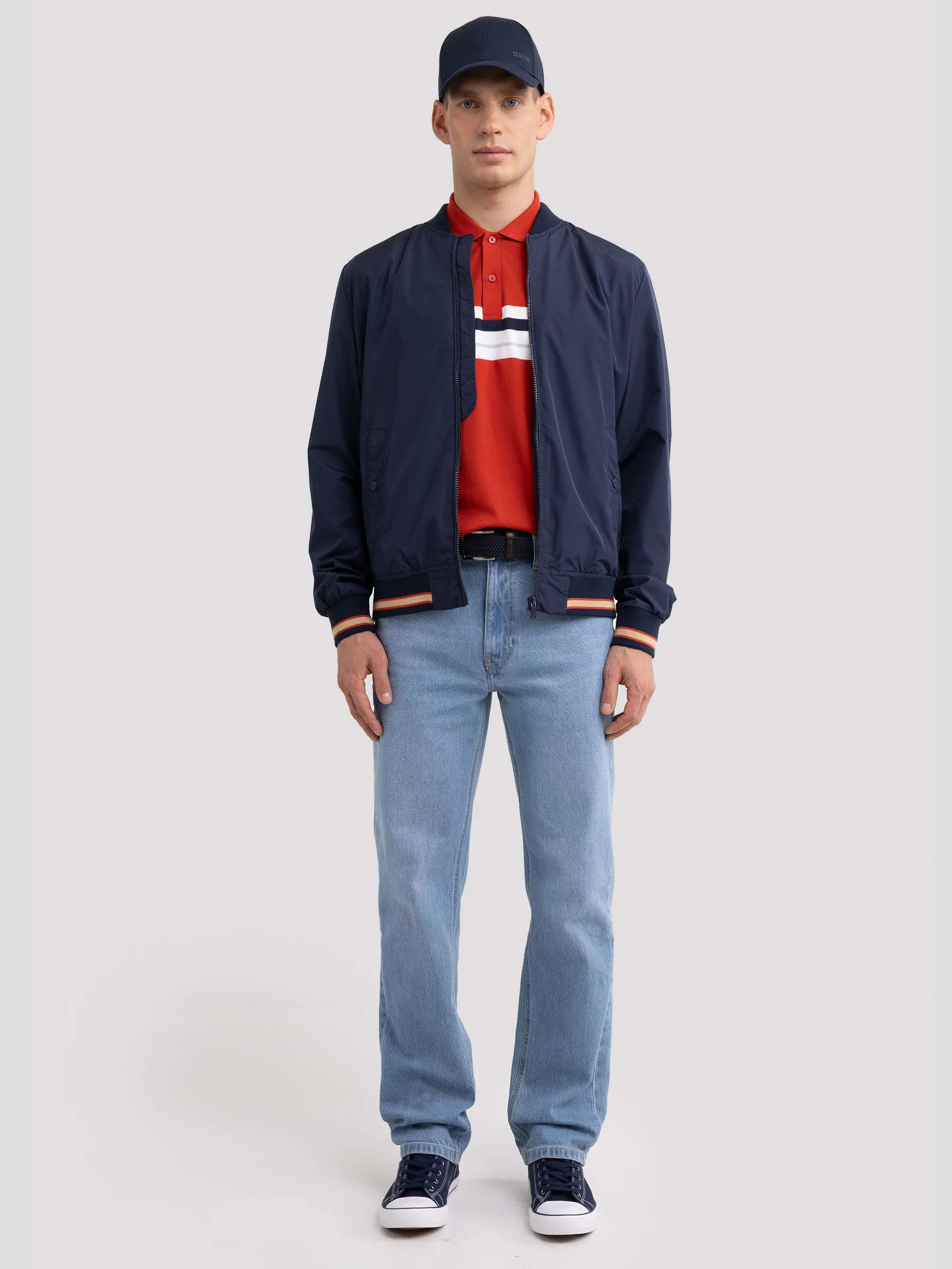 Kurtka męska bomber granatowa Shoun 403