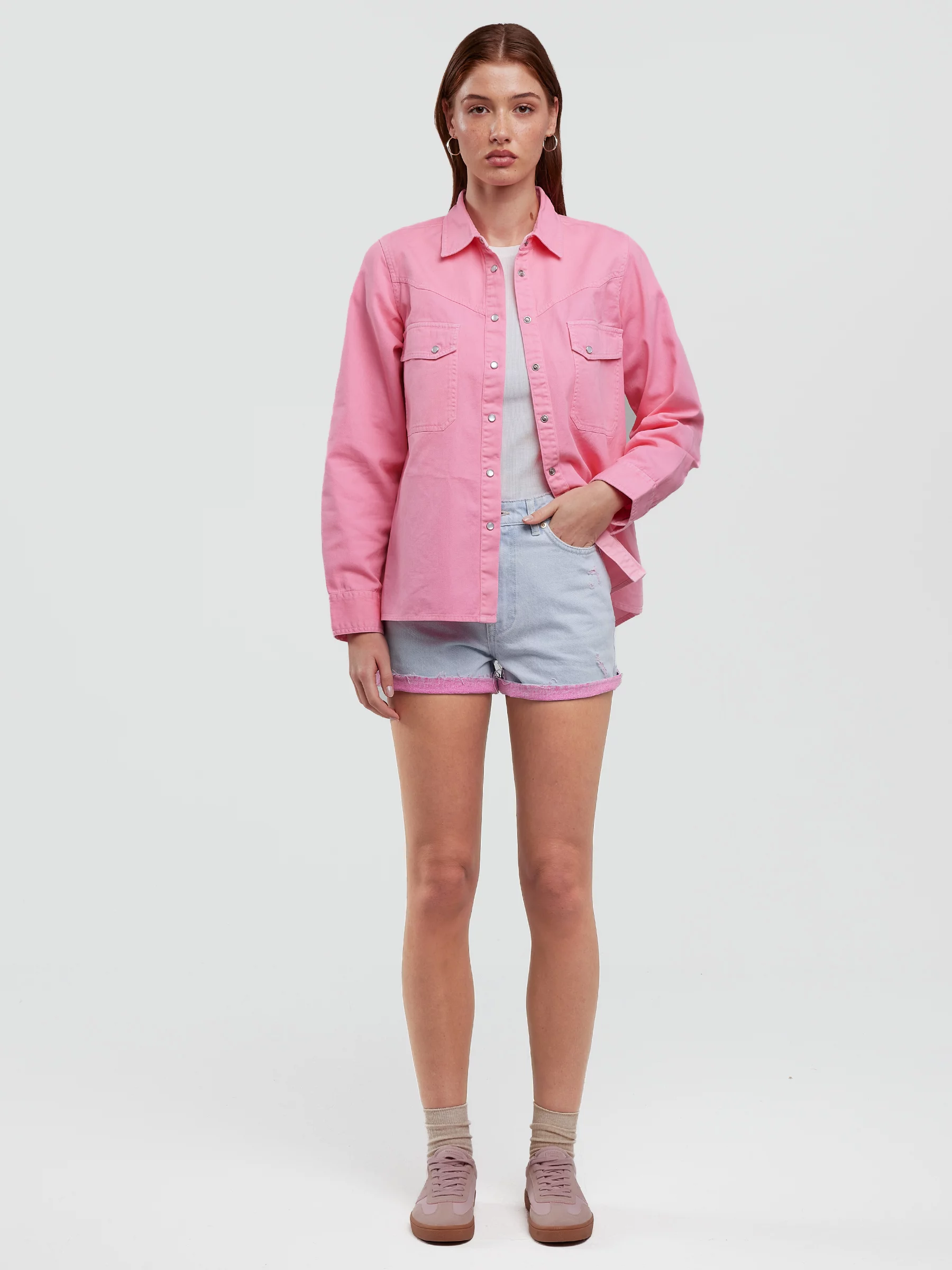 Szorty damskie jeansowe z kolekcji Authentic błękitne Authentic Girl 142