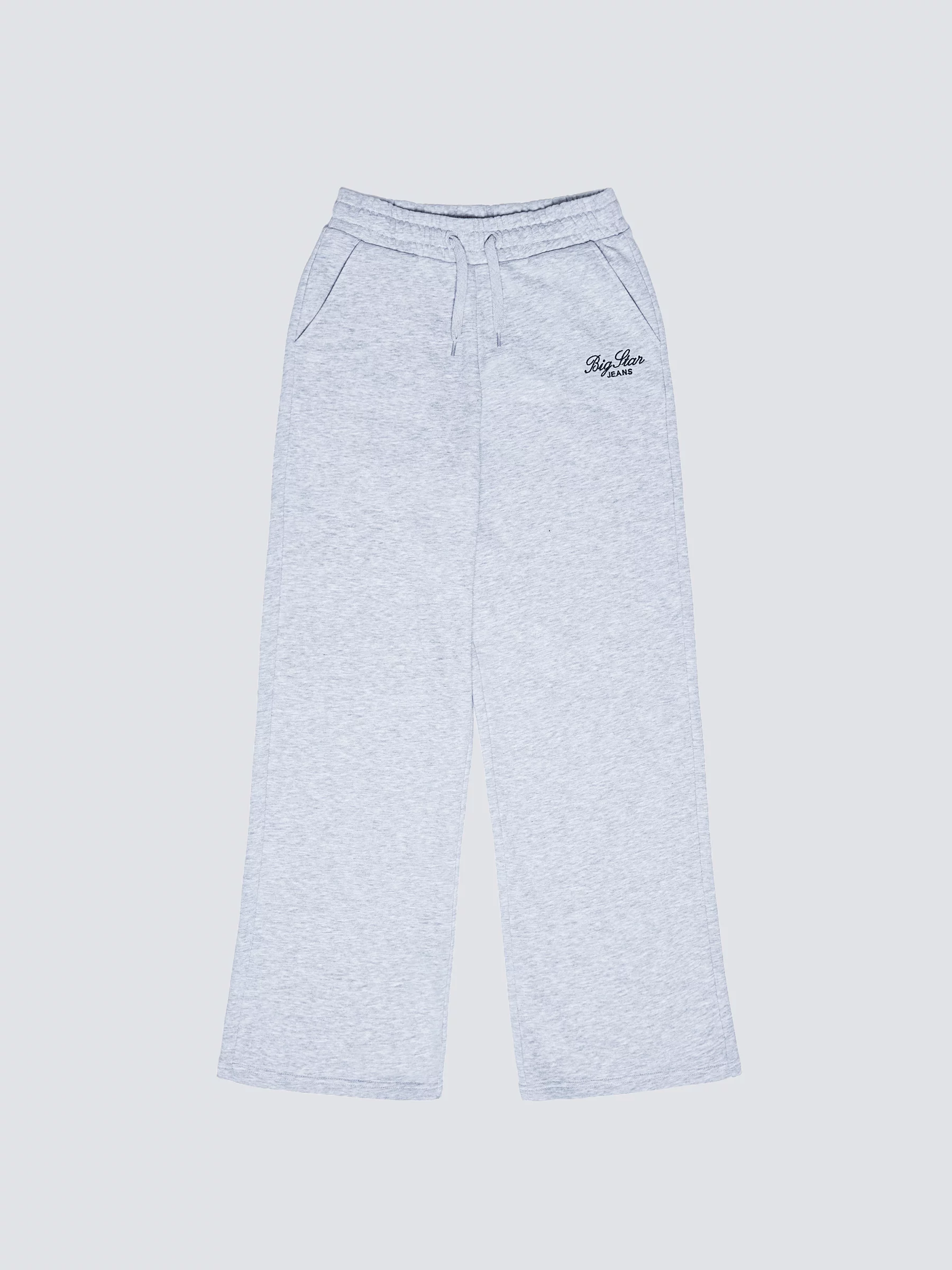 Spodnie dziewczęce dresowe wide szare Milanap 901