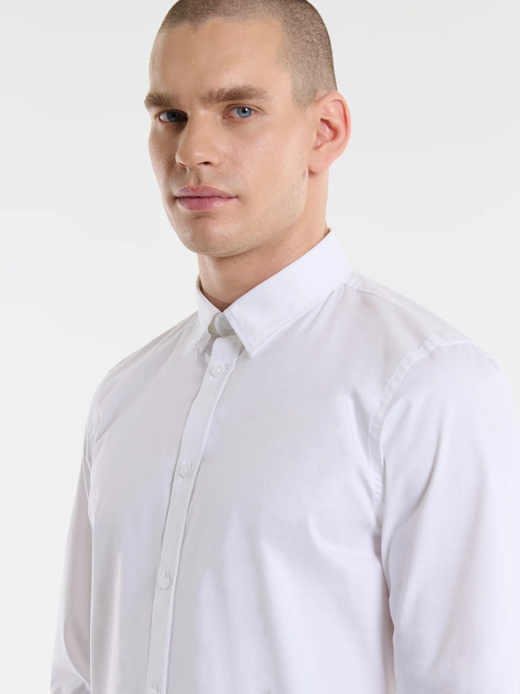 Koszula męska slim biała Nissip 101