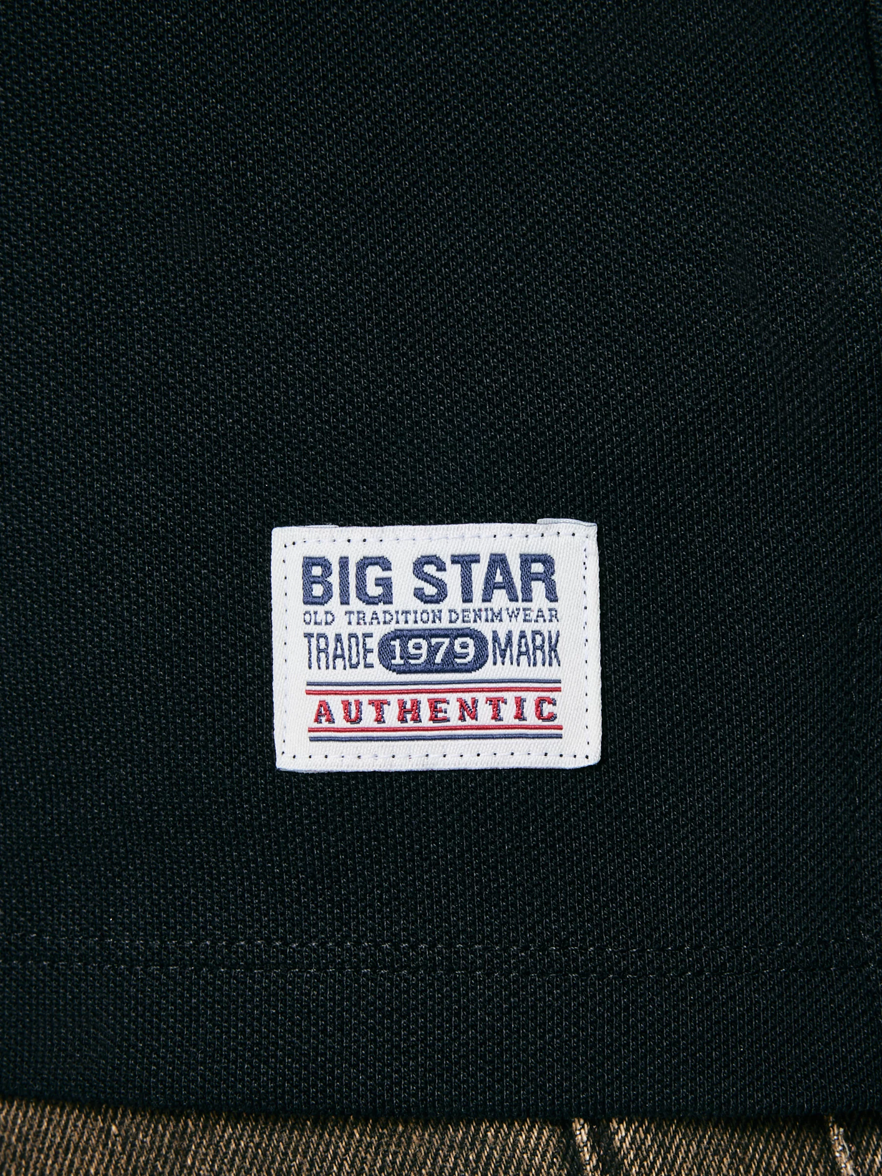 Koszulka męska polo czarna Livier 906