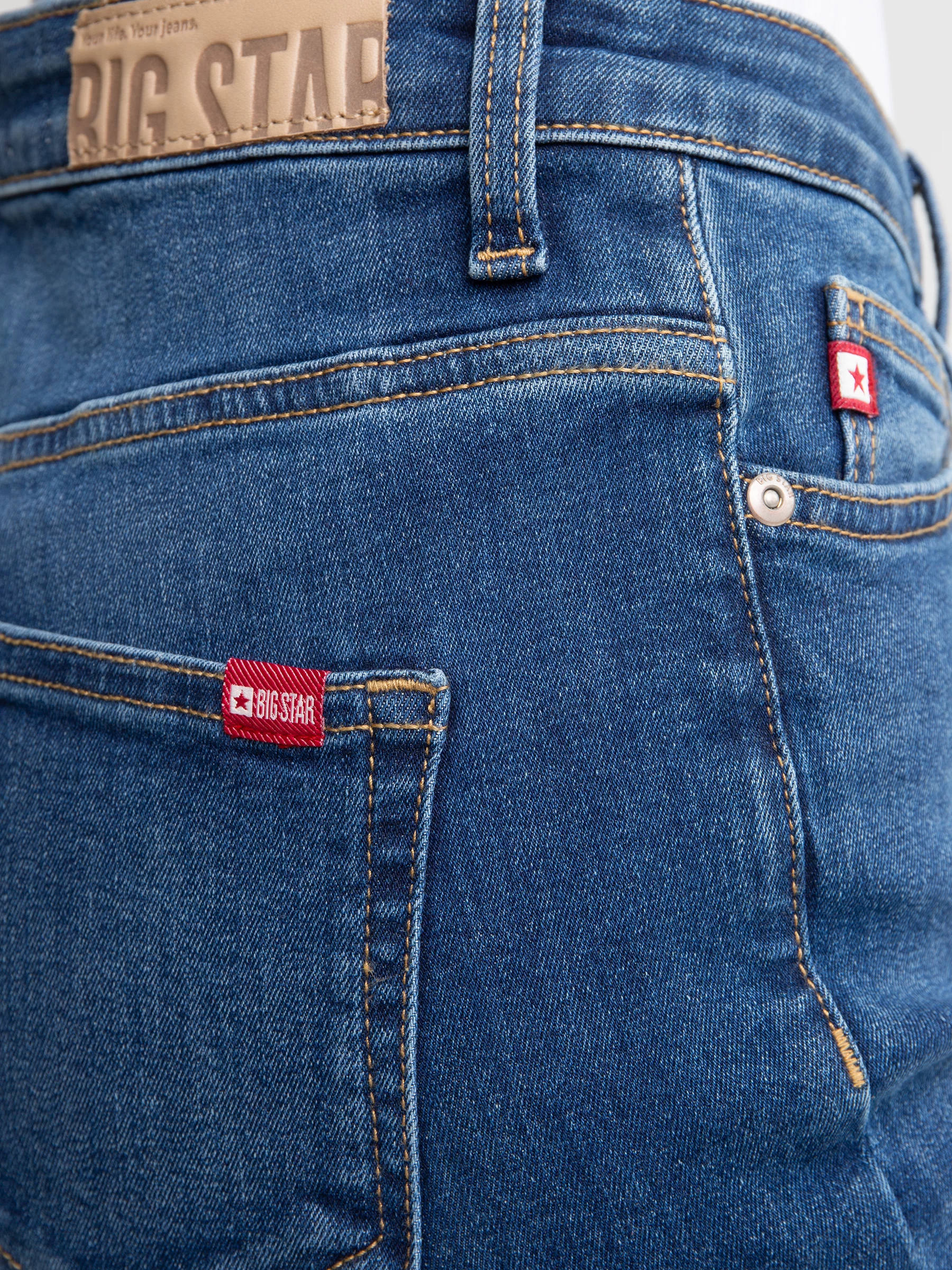 Jeansy damskie z wysokim stanem niebieskie Katrina High Waist 470