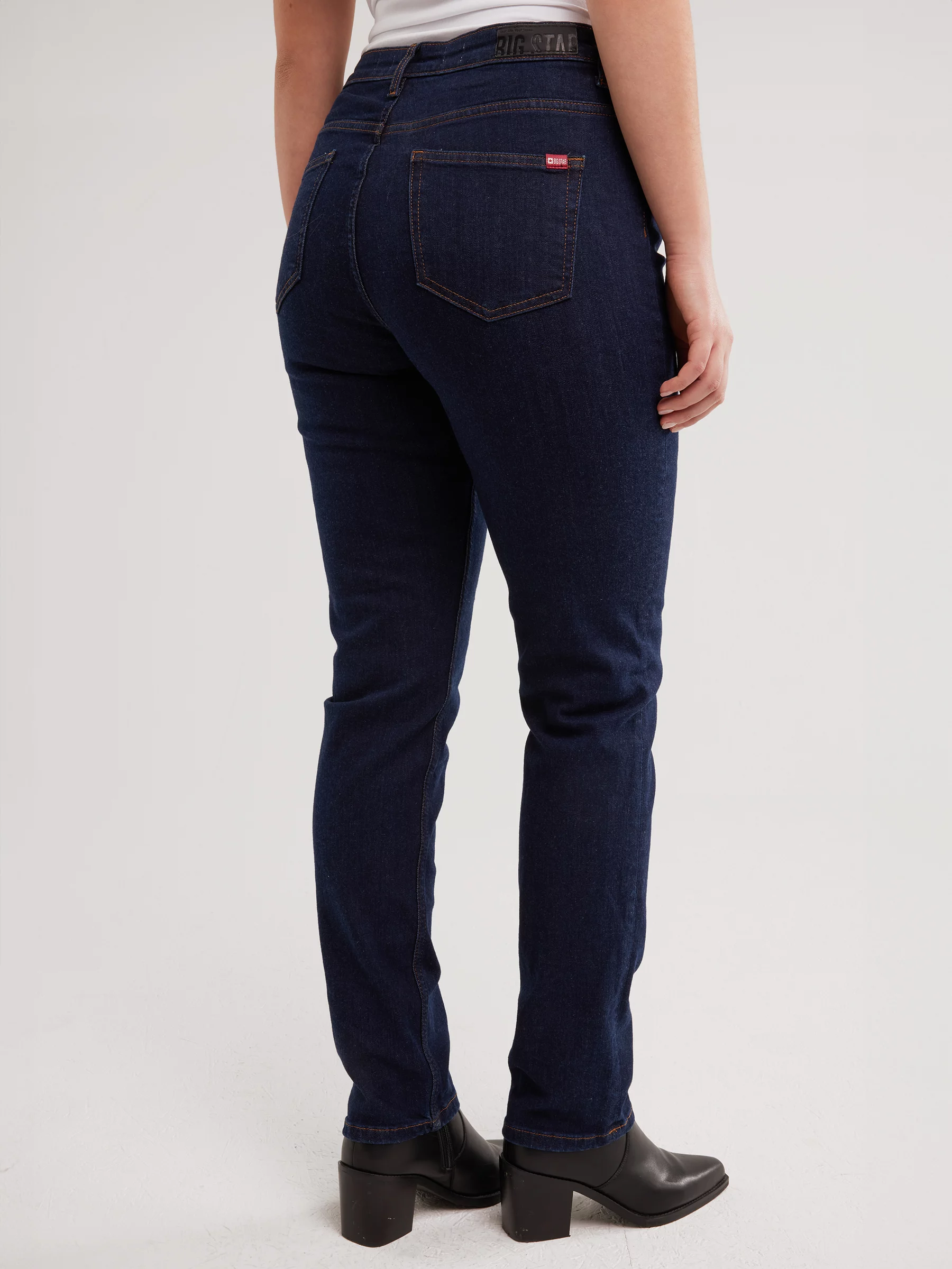 Jeansy damskie z wysokim stanem granatowe Katrina High Waist 720