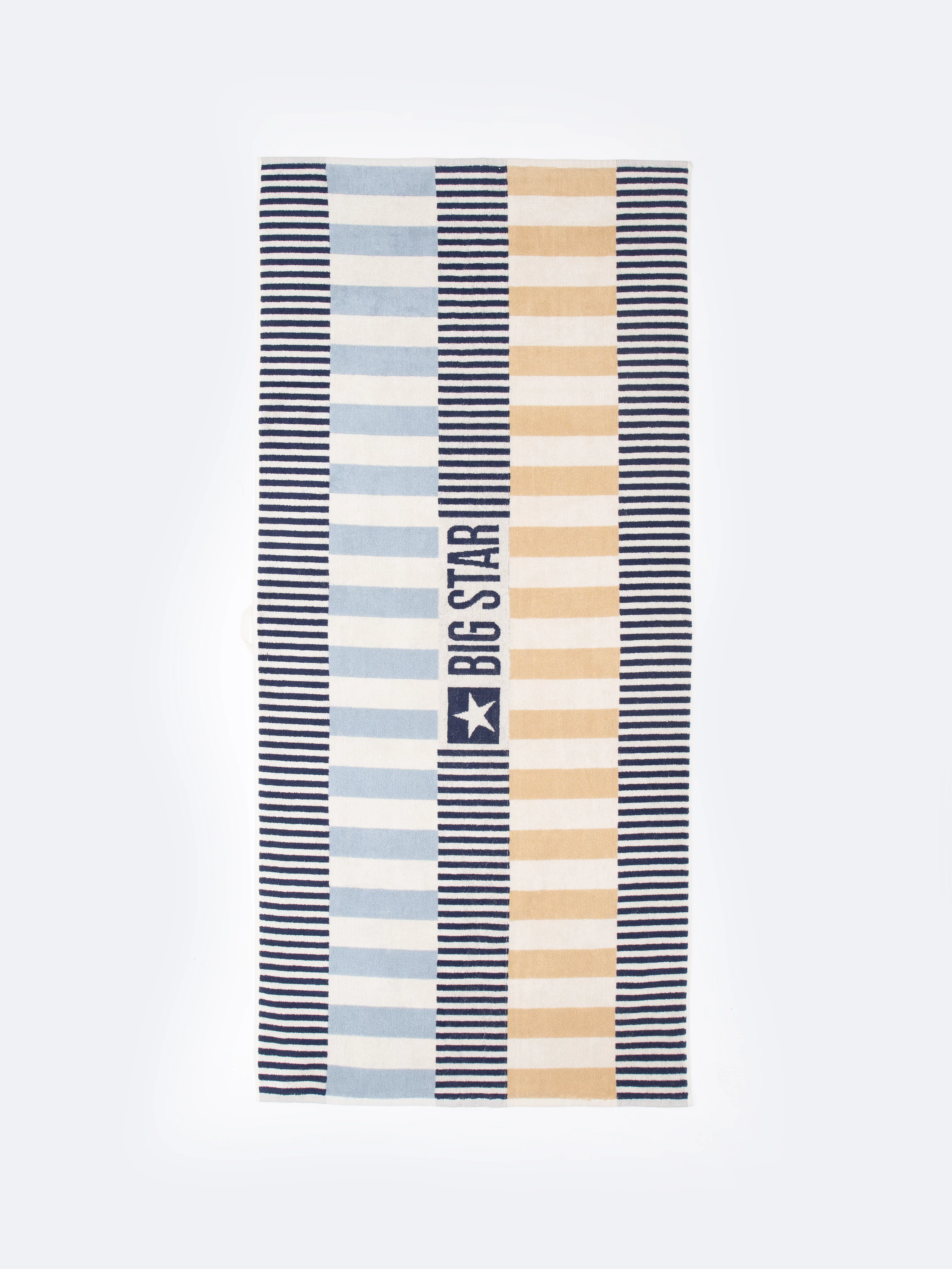 Ręcznik kąpielowy z logo BIG STAR w paski Moveo 000