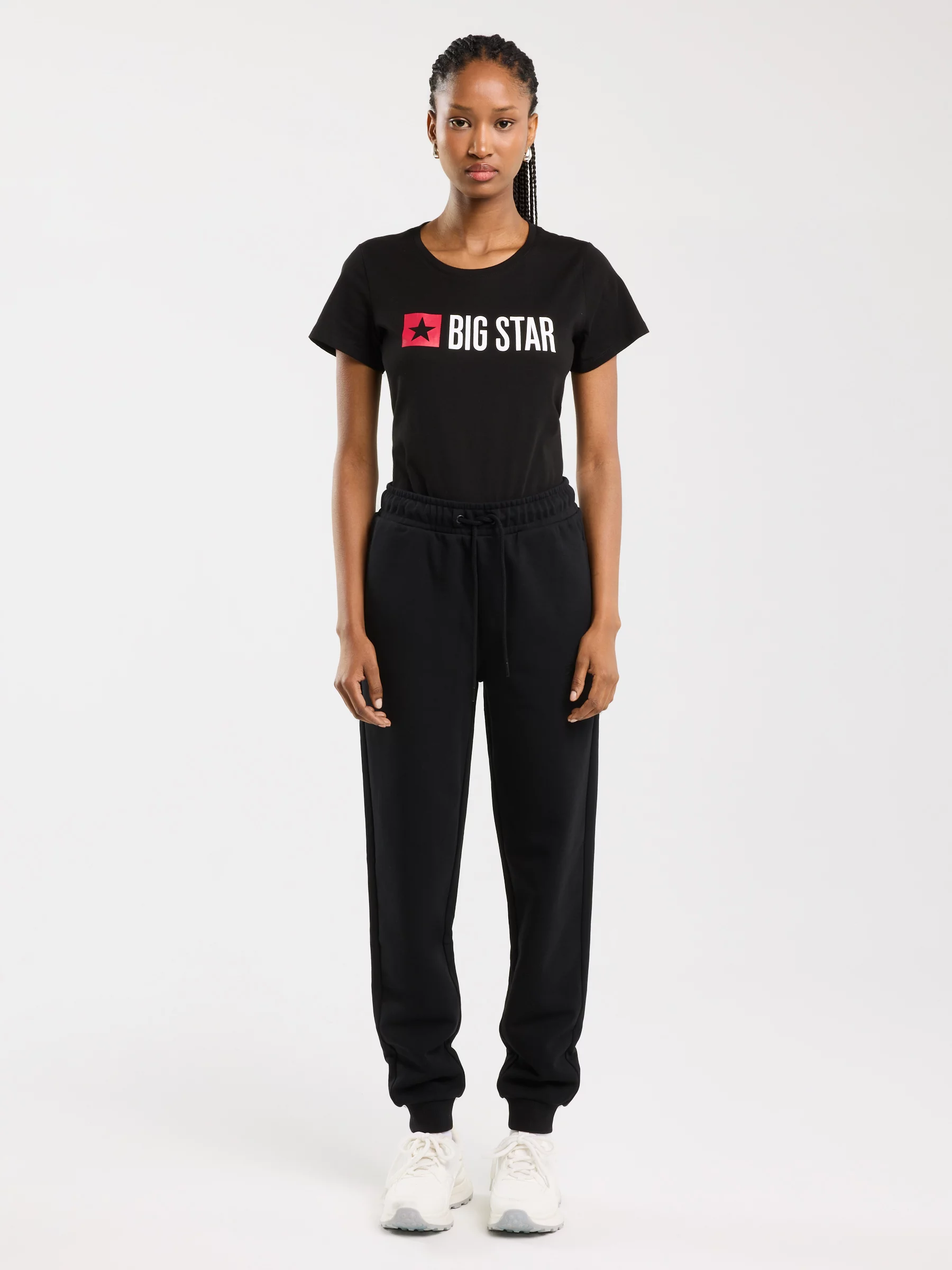 Spodnie damskie dresowe czarne Kathy 906