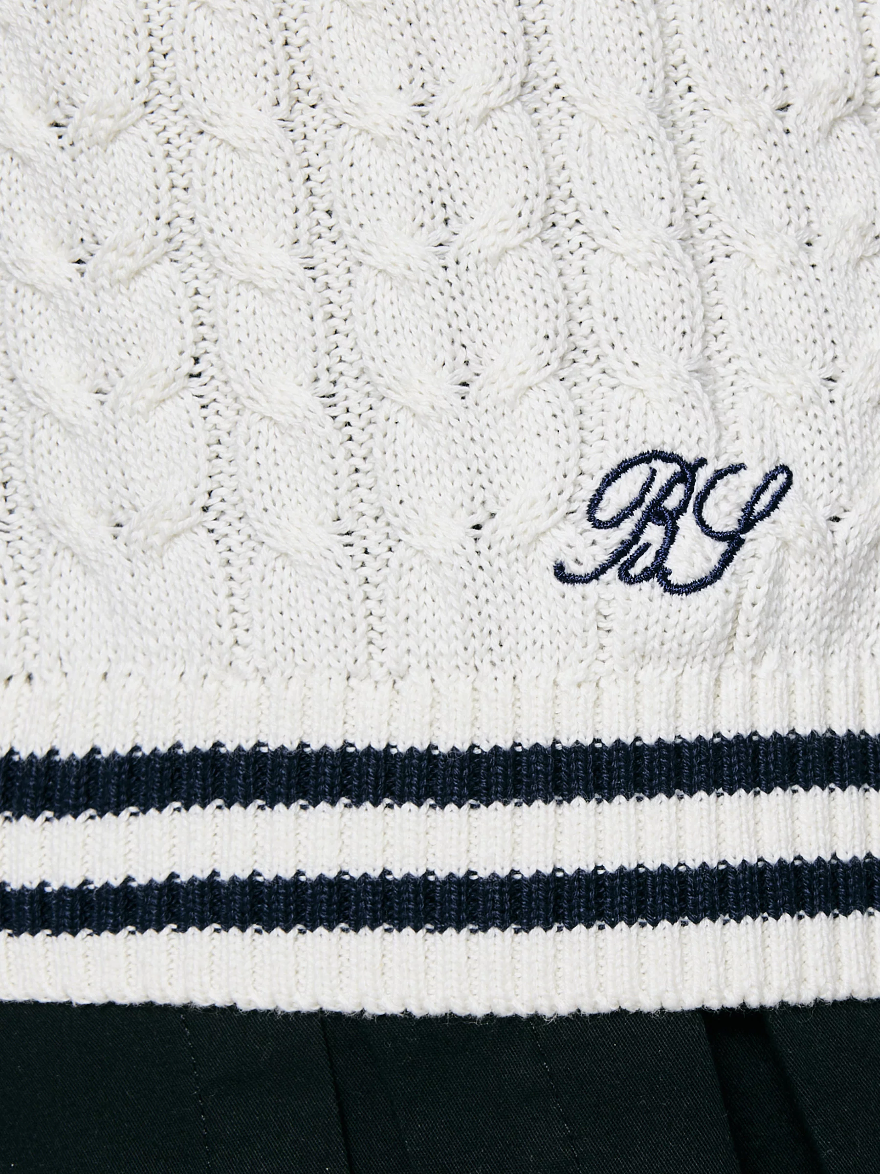 Kardigan dziewczęcy z kontrastowym wykoŅczeniem kremowy Misia 102