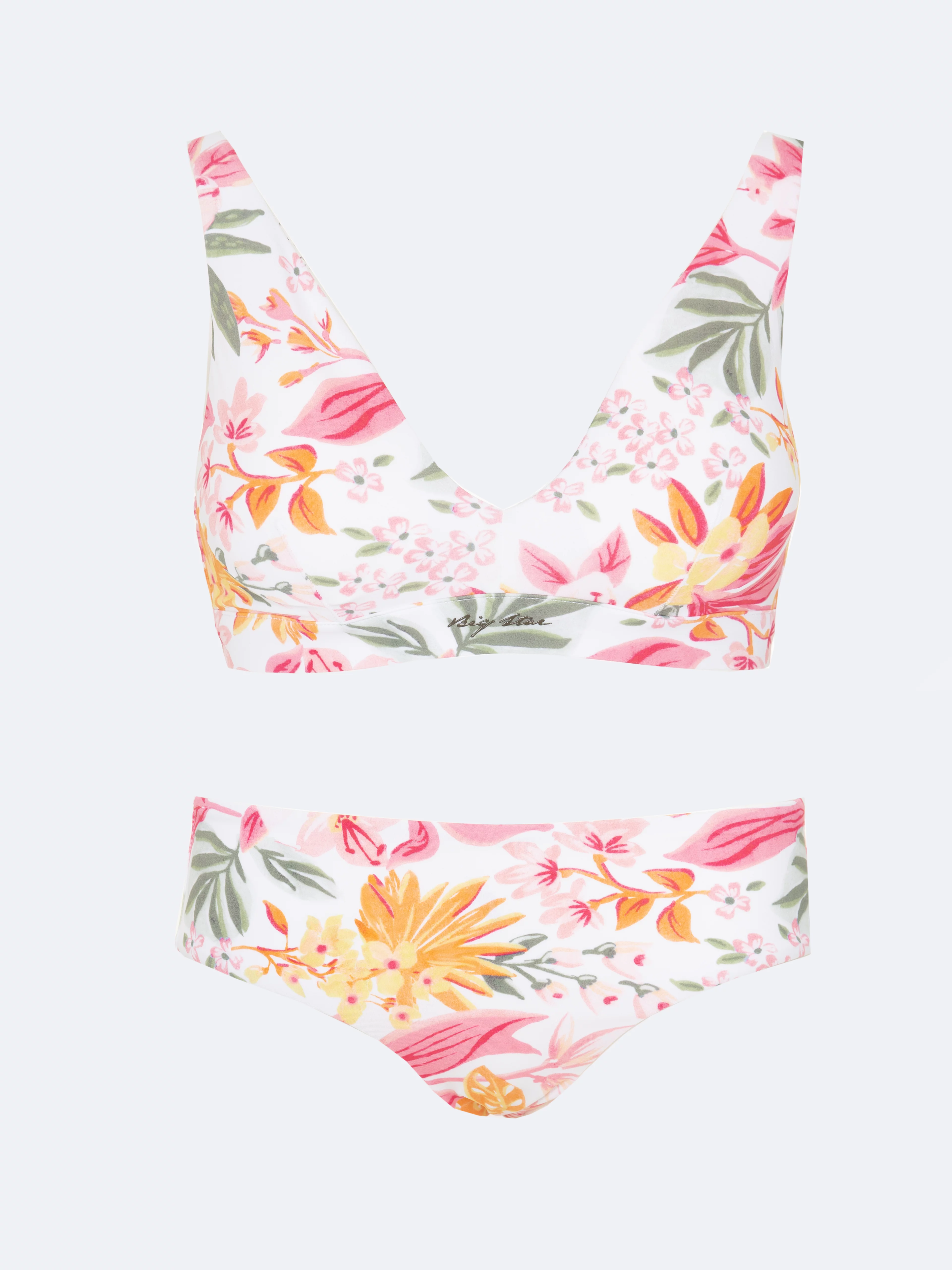 Góra od kostiumu kąpielowego z motywem kwiatowym Morra 000