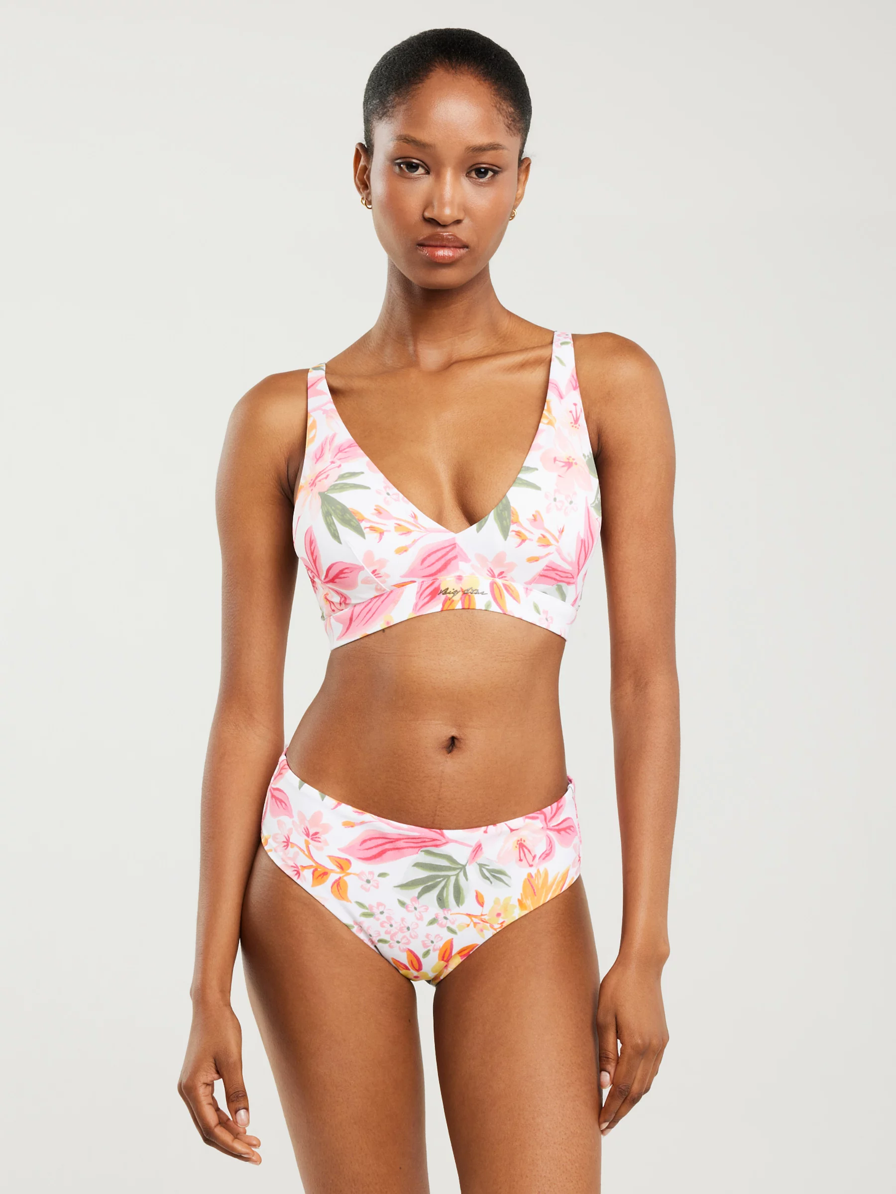 Góra od kostiumu kąpielowego z motywem kwiatowym Morra 000