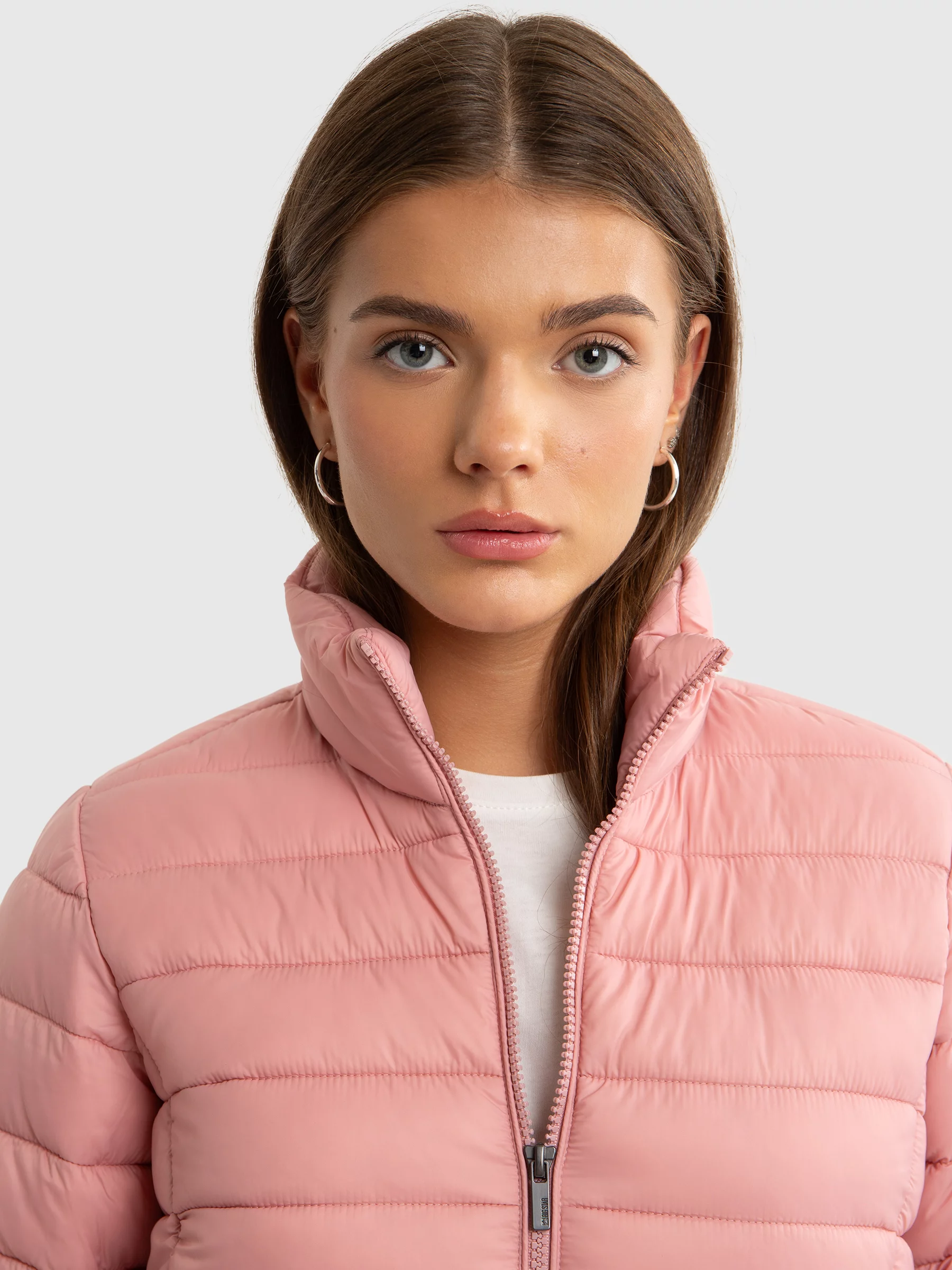 Kurtka dziewczęca przejściowa różowa Derbi 601