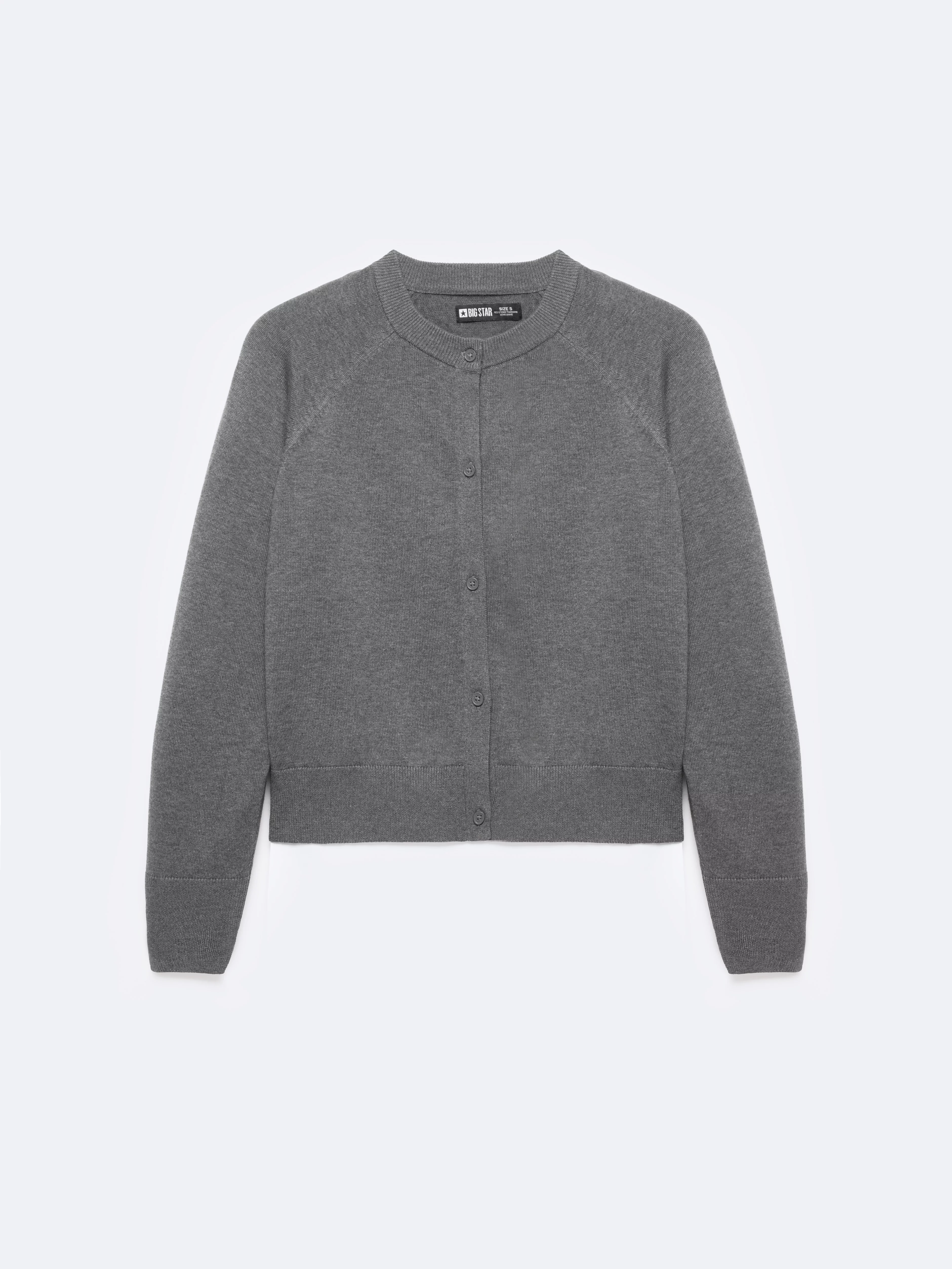 Kardigan damski bawełniany szary Karina 902