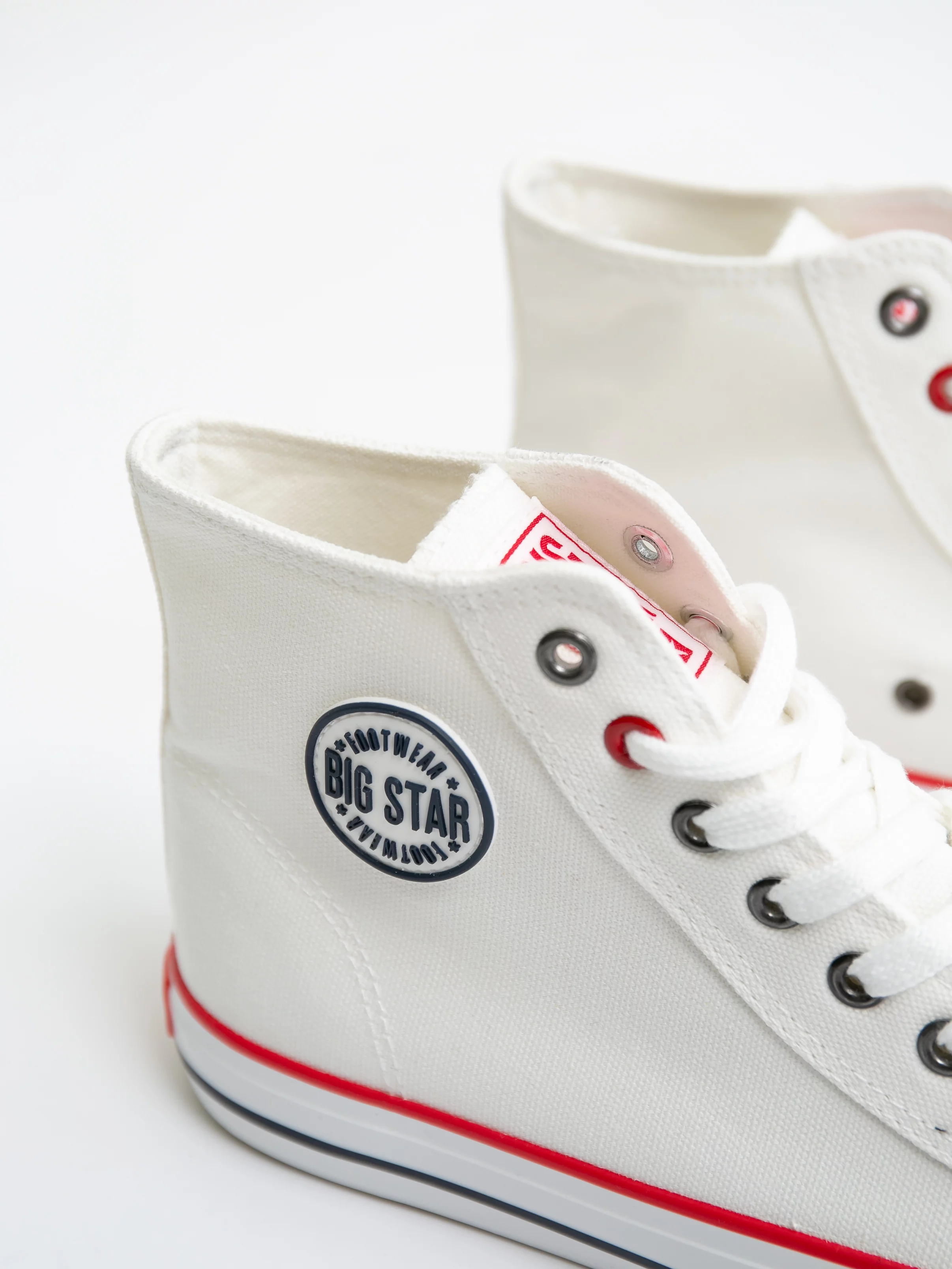 Trampki damskie wysokie białe JJ274A505 101