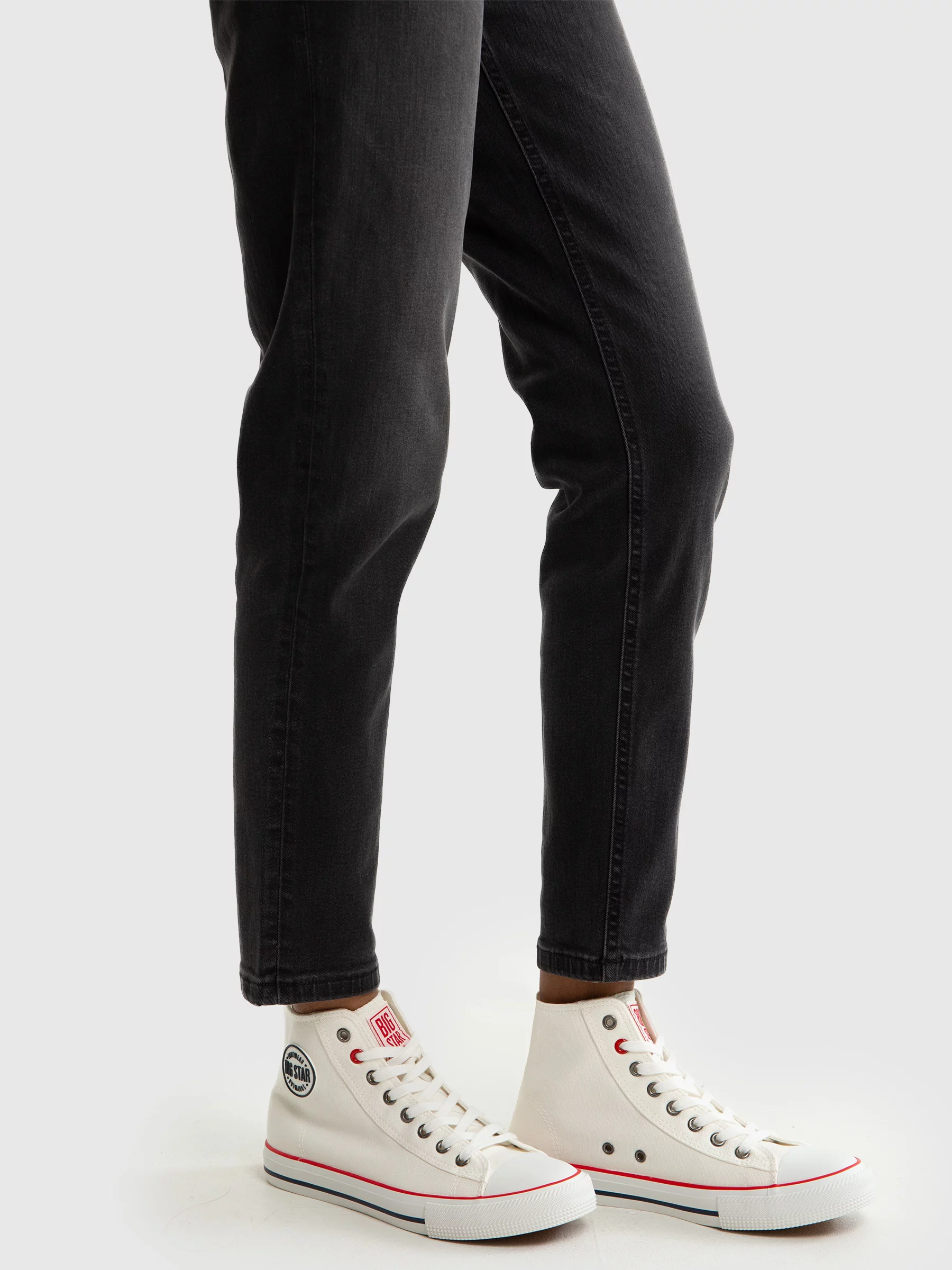 Trampki damskie wysokie białe JJ274A505 101