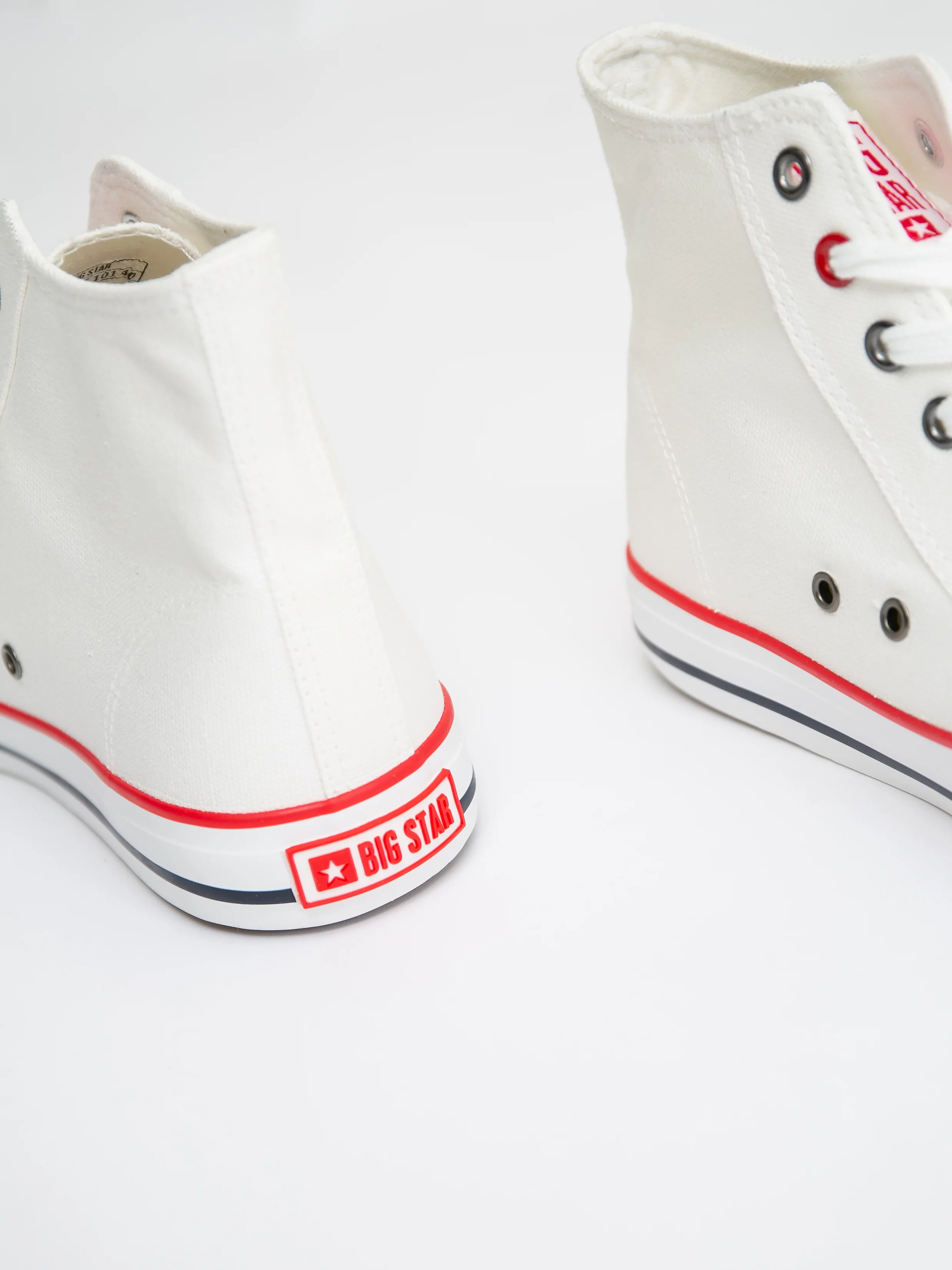 Trampki damskie wysokie białe JJ274A505 101