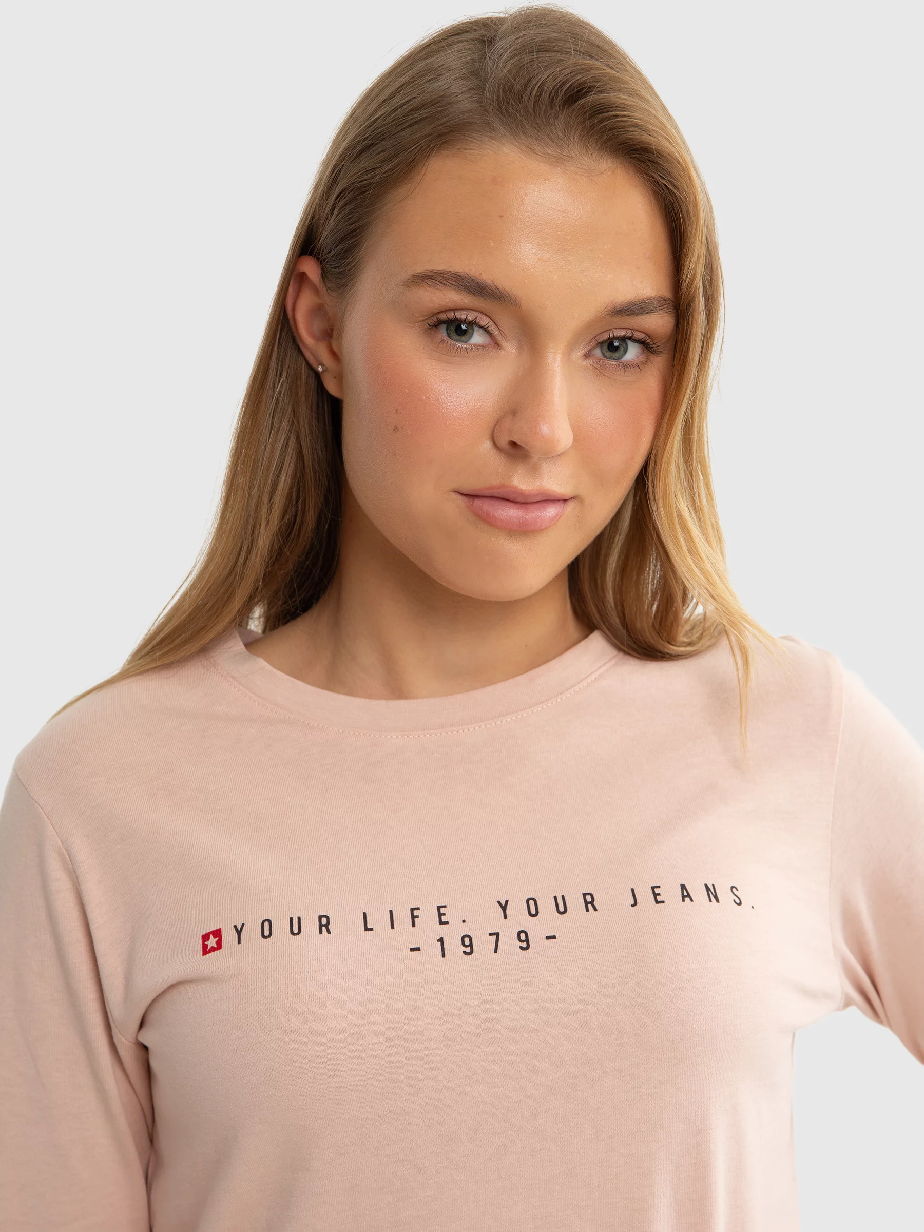 Bluzka dziewczęca longsleeve różowa Brina 600