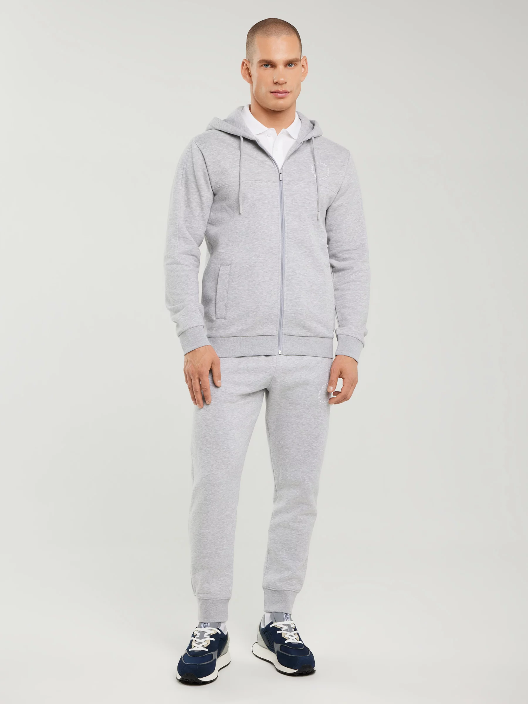 Bluza męska z kapturem szara Ajron 901/ Kersyn 901