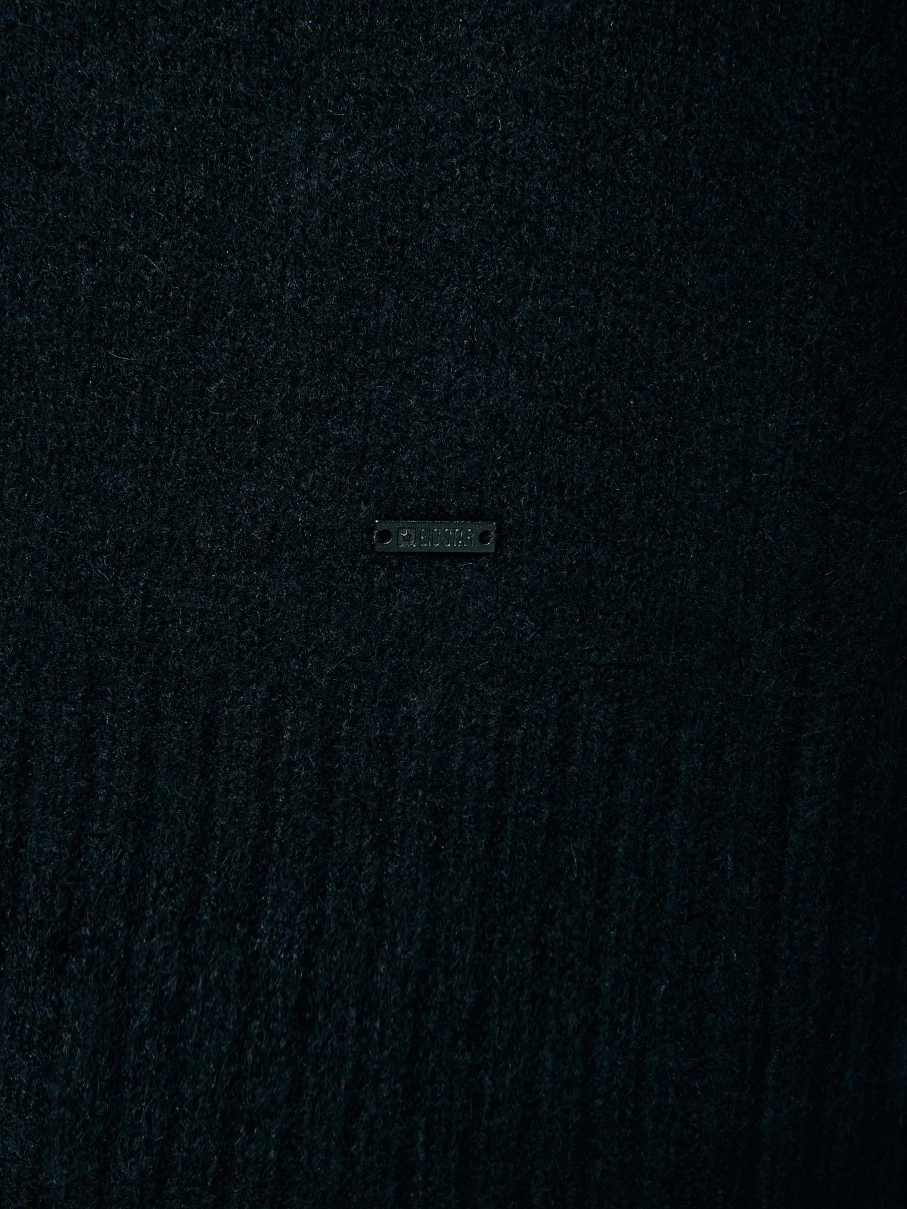 Sukienka damska dzianinowa z dodatkiem wełny czarna Julita 906