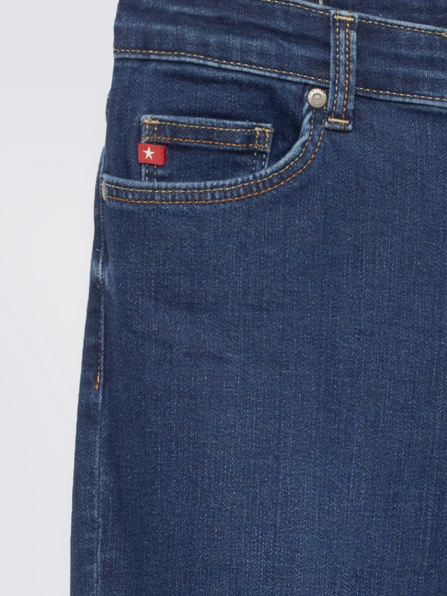 Jeansy damskie skinny z wysokim stanem granatowe Clara 658