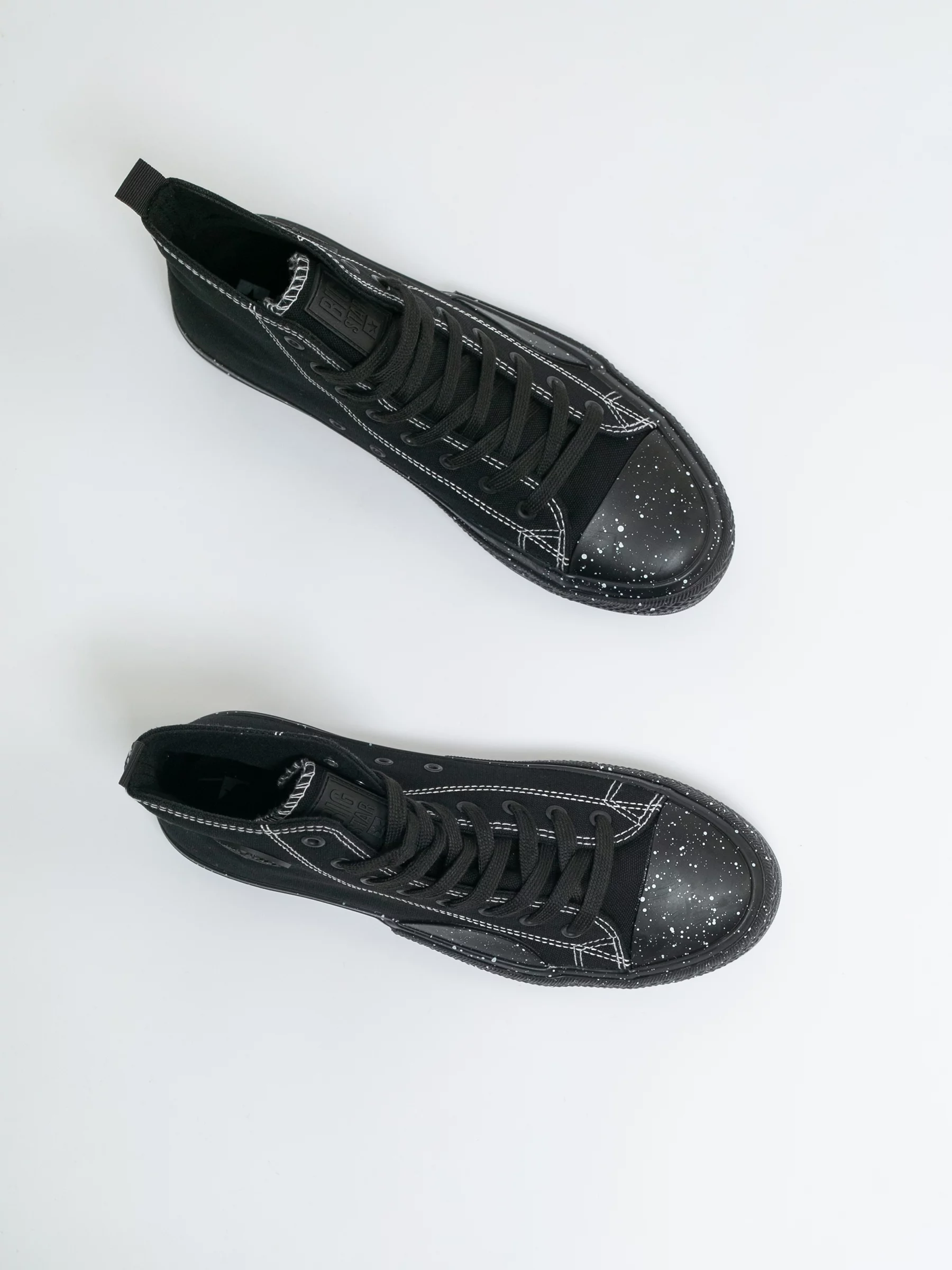 Trampki męskie wysokie czarne LL174022 906