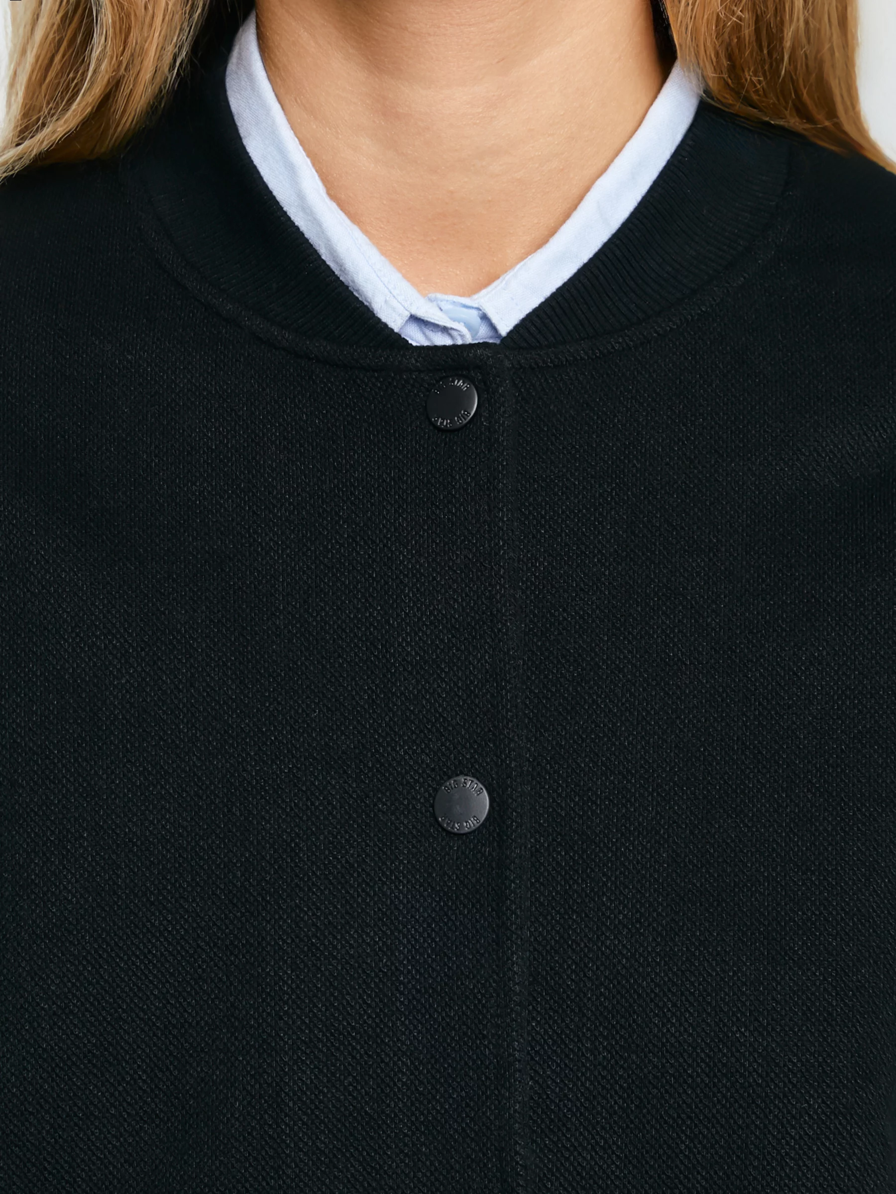 Bluza damska bomber czarna Pixelina 906