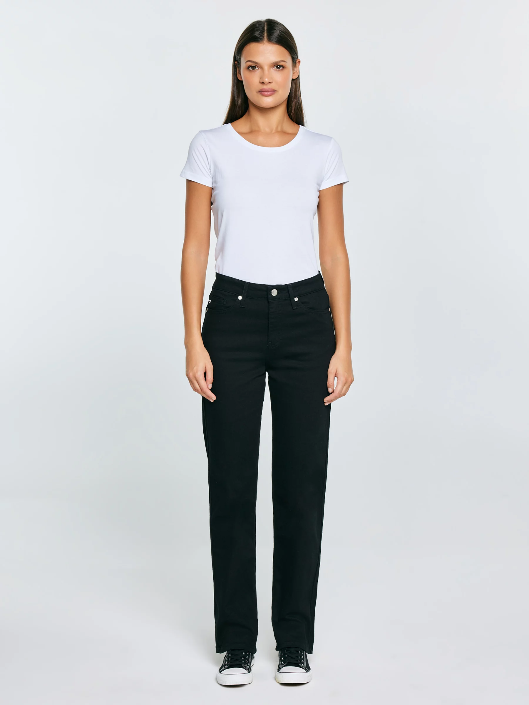 Spodnie jeans damskie czarne Myrra 915