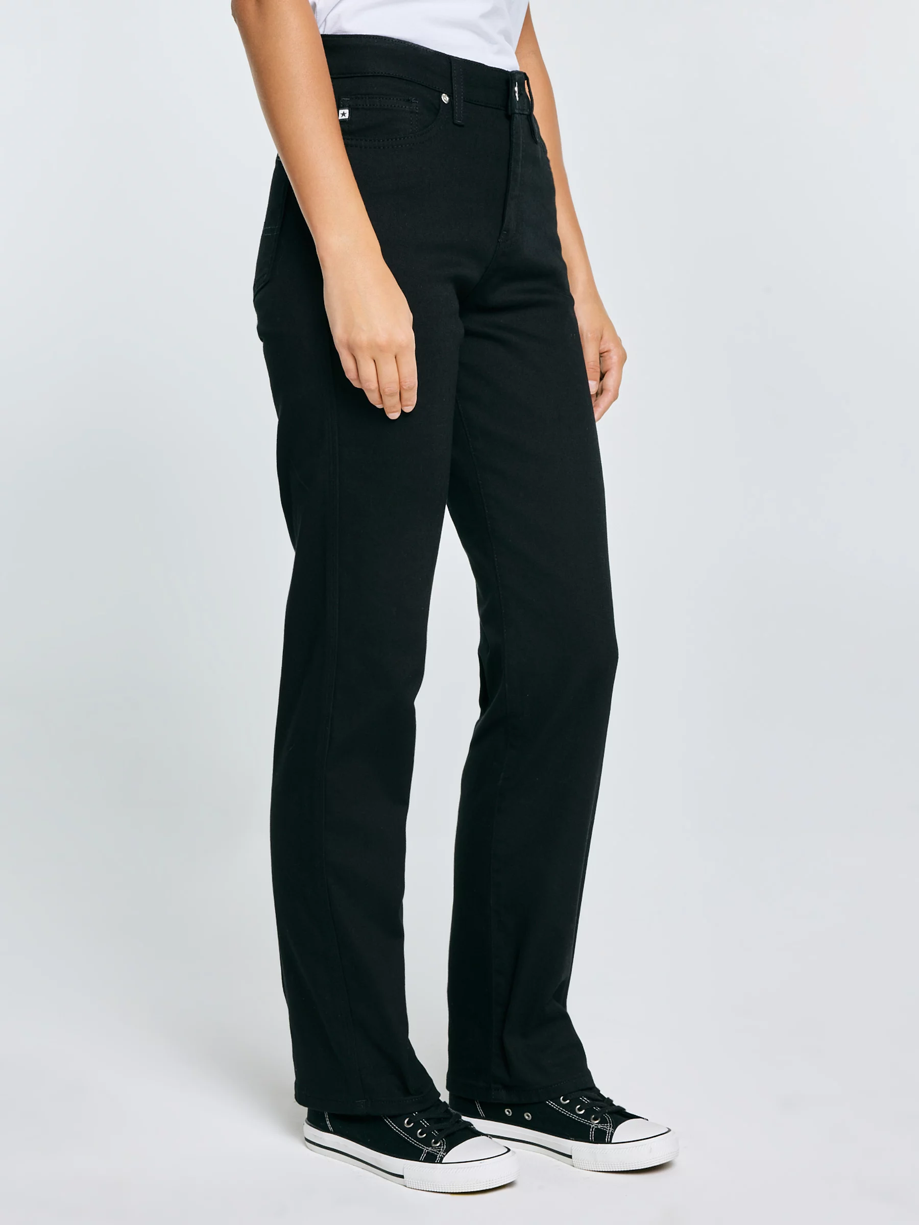 Spodnie jeans damskie czarne Myrra 915