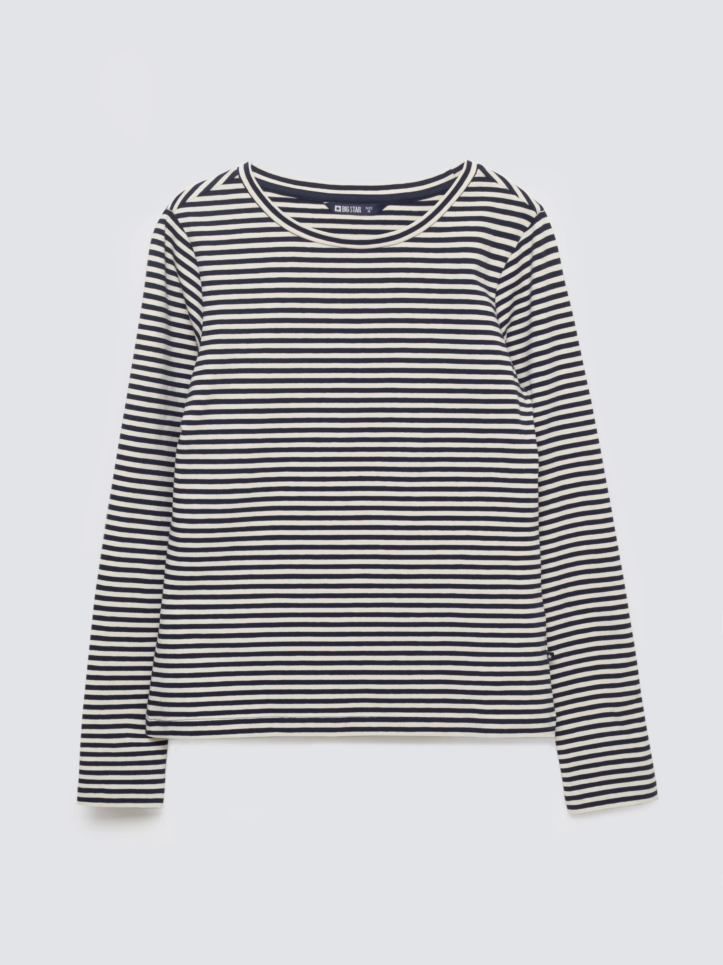 Bluzka damska w paski granatowa Vensa 403