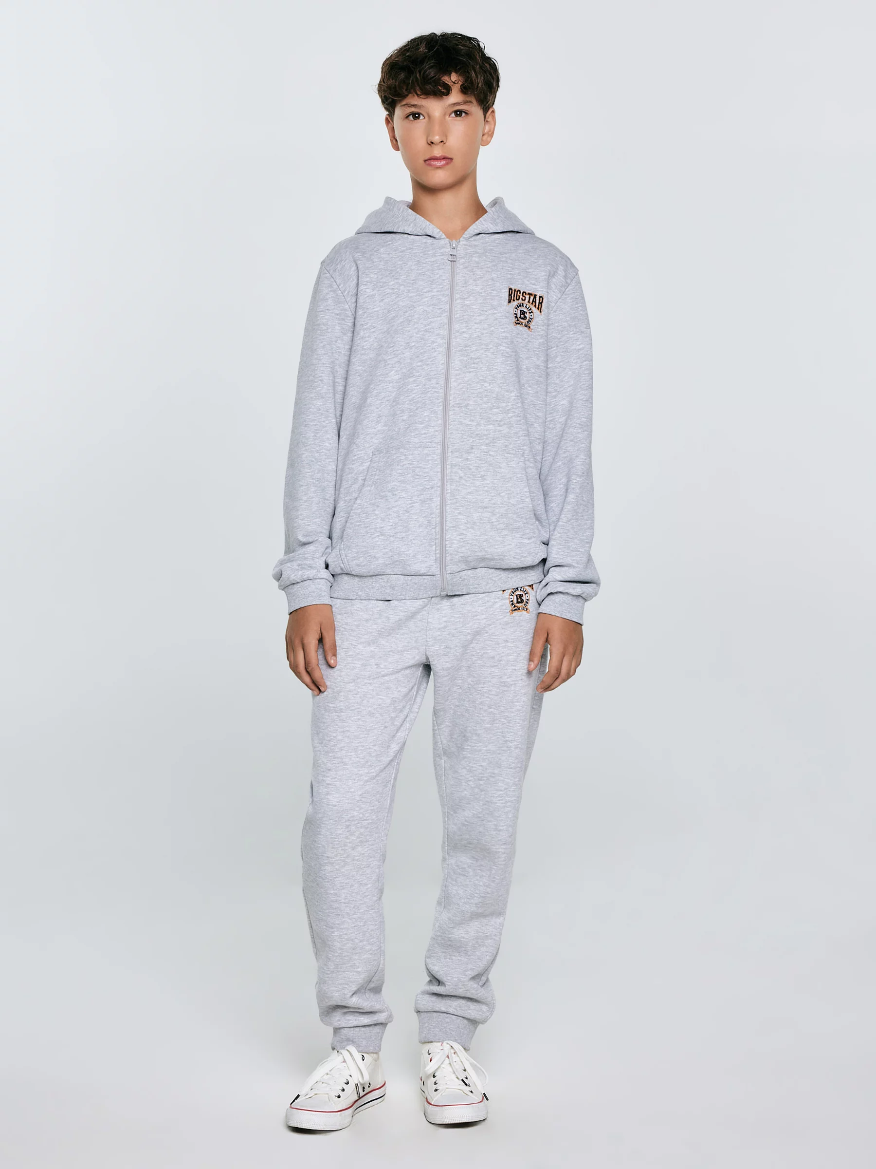 Spodnie chłopięce dresowe szare Lironp 901