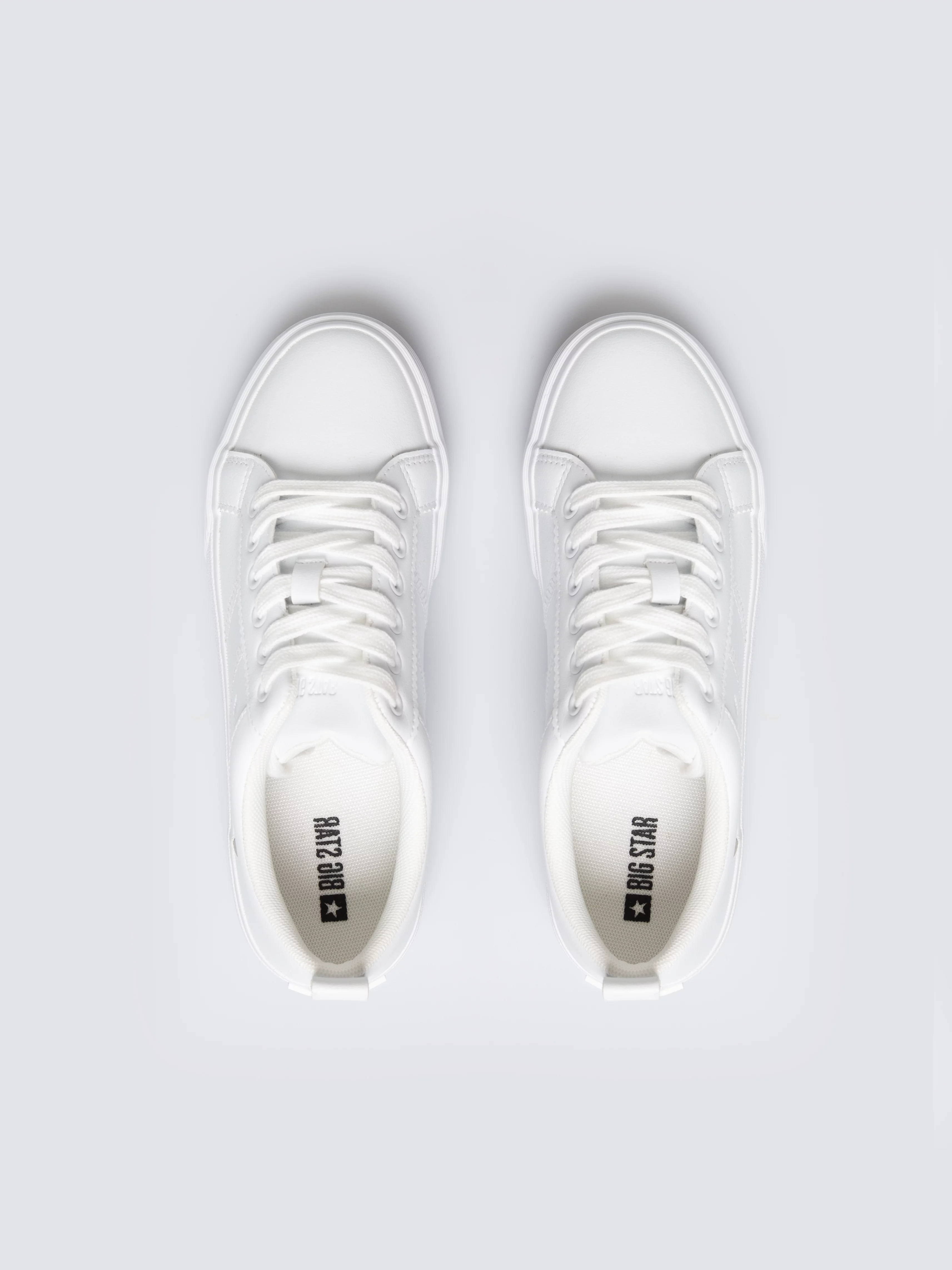 Trampki damskie ze skóry ekologicznej białe RR274315 101