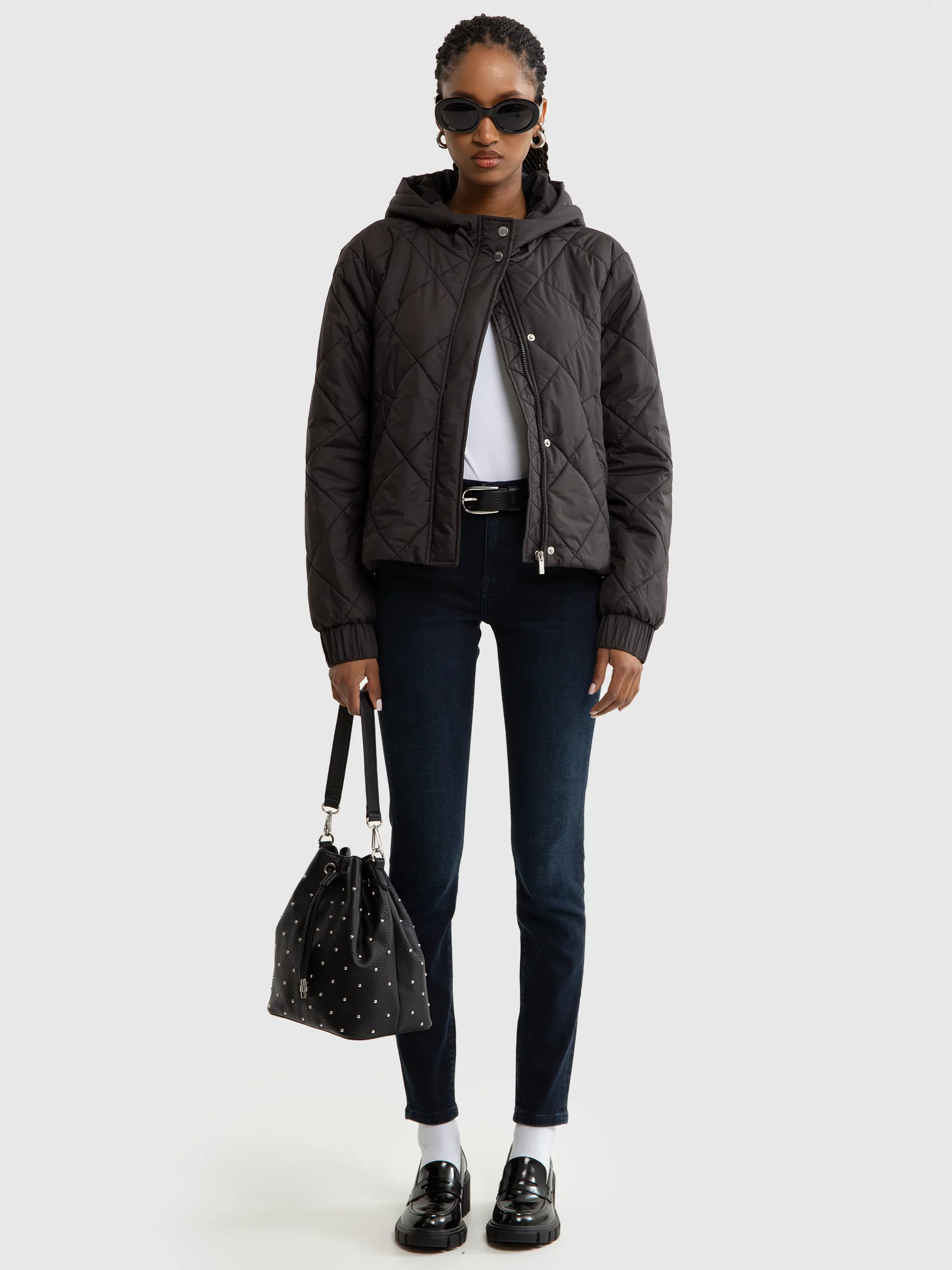 Jeansy damskie skinny granatowe Adela 730