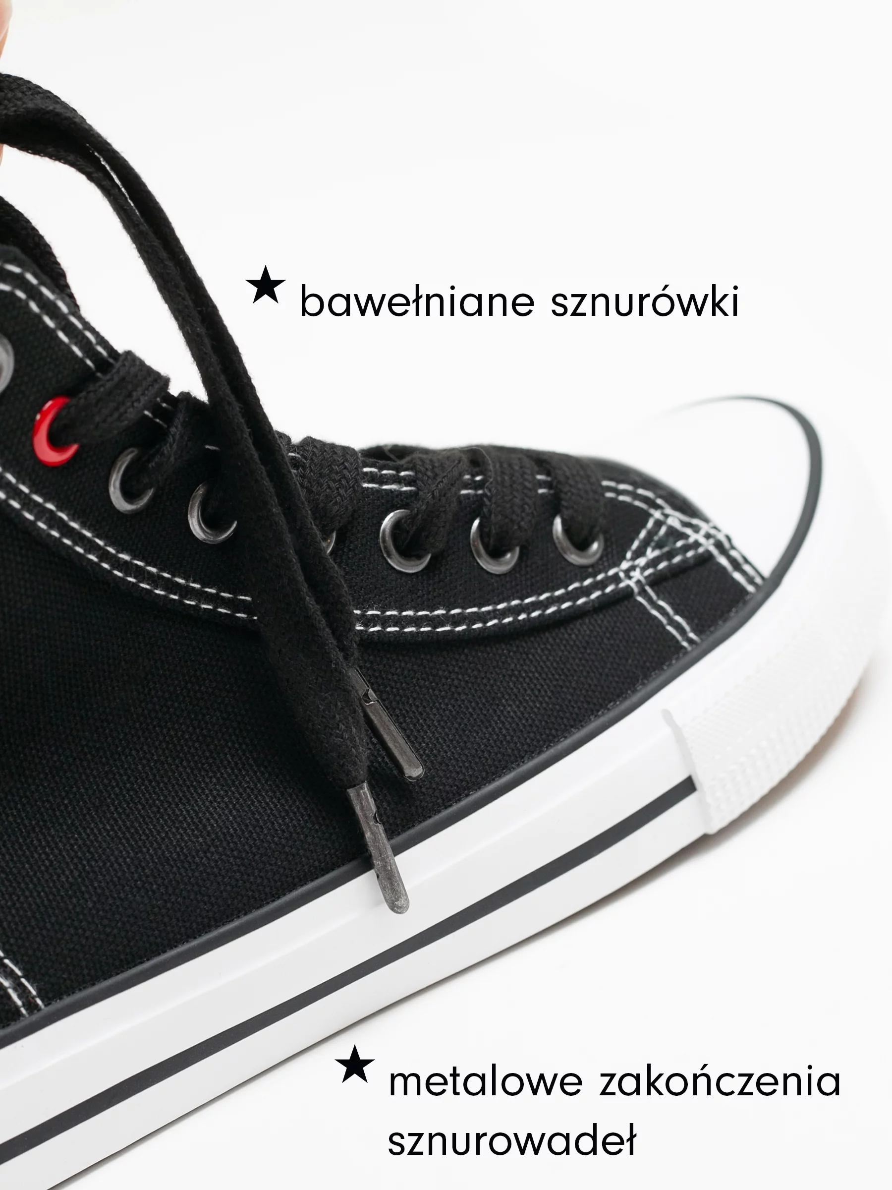 Trampki męskie wysokie czarne JJ174603 906