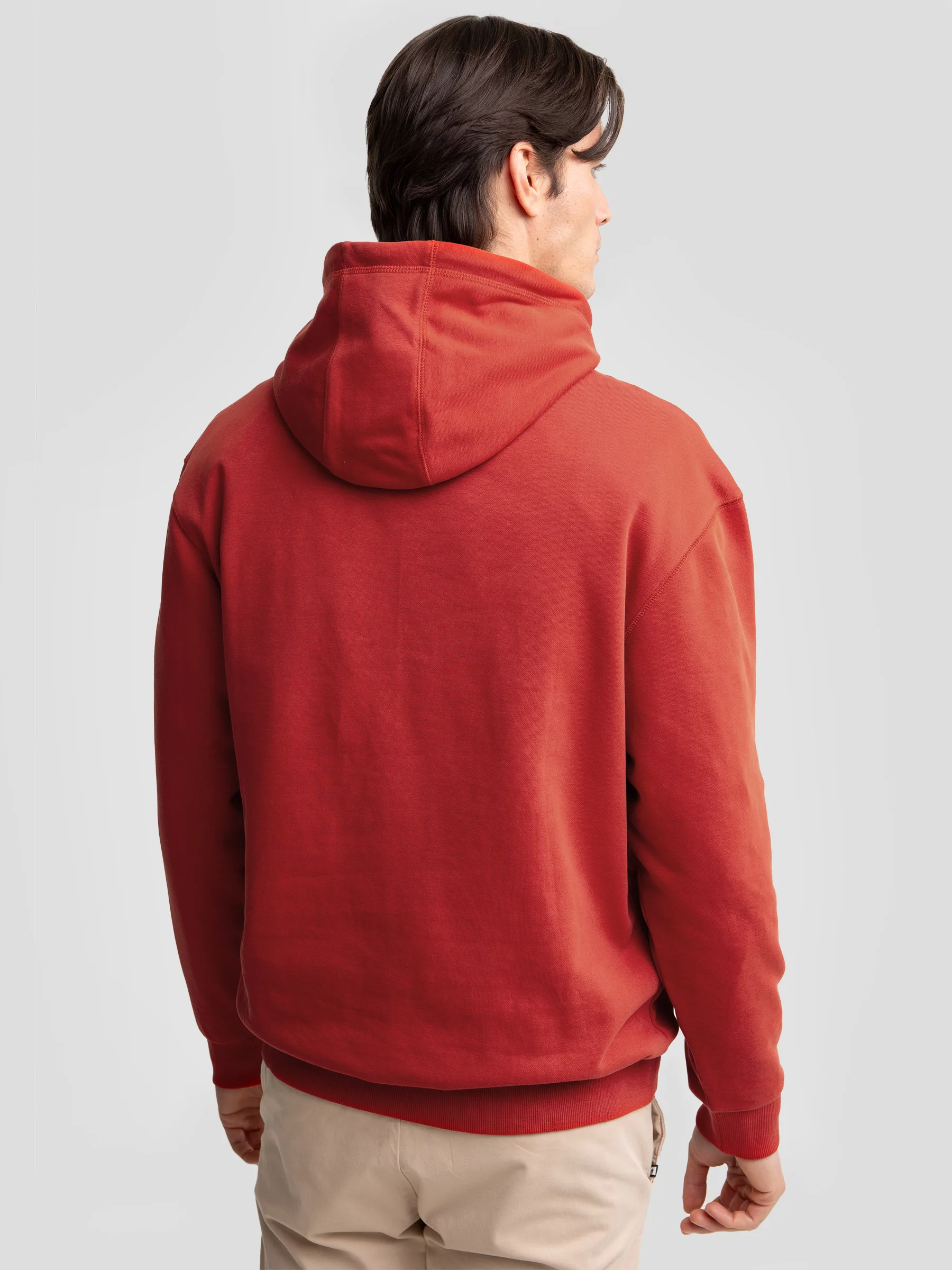 Bluza męska z kapturem z nadrukiem czerwona Herity 704