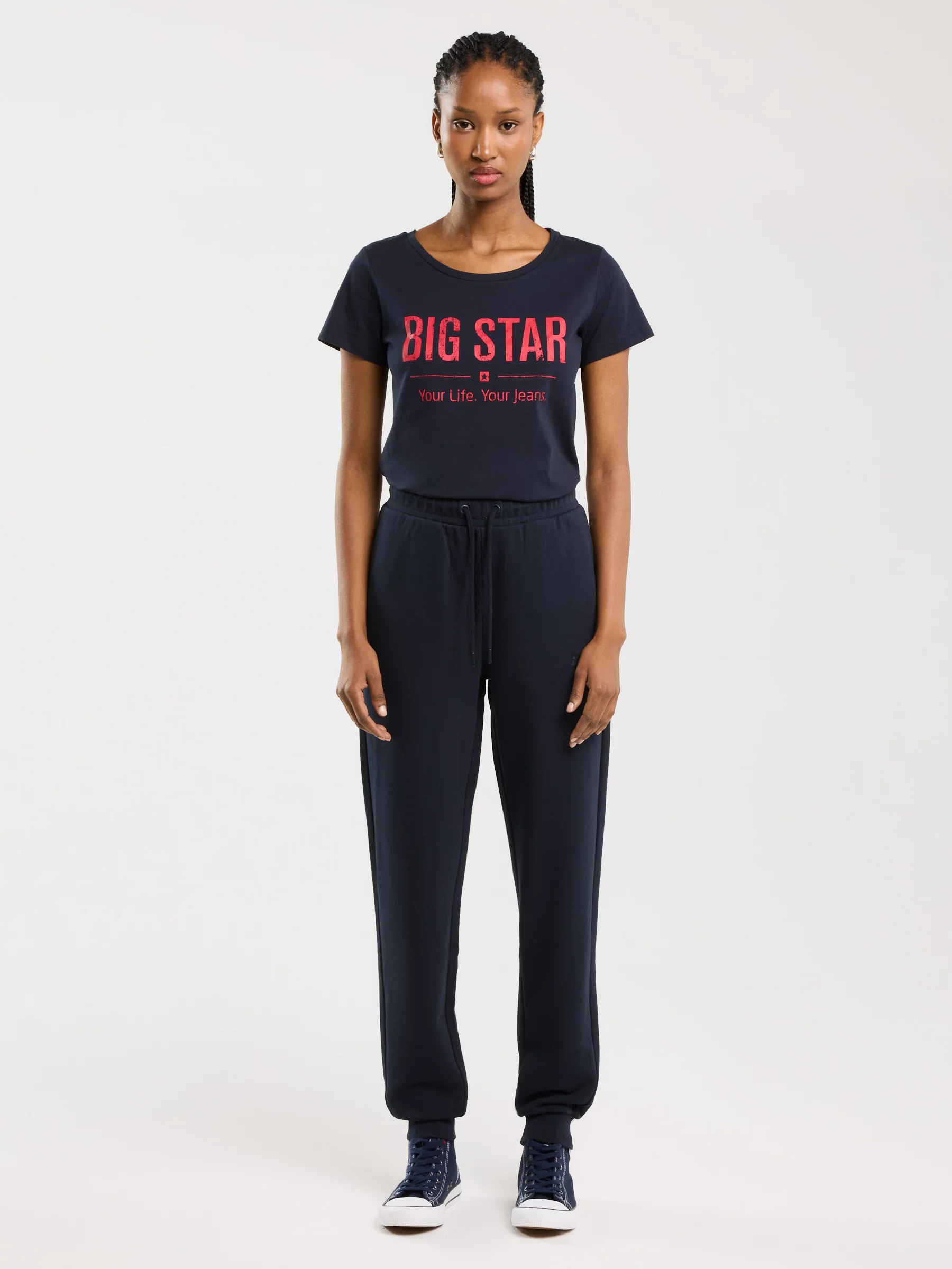 Spodnie dresowe damskie granatowe Kathy 403