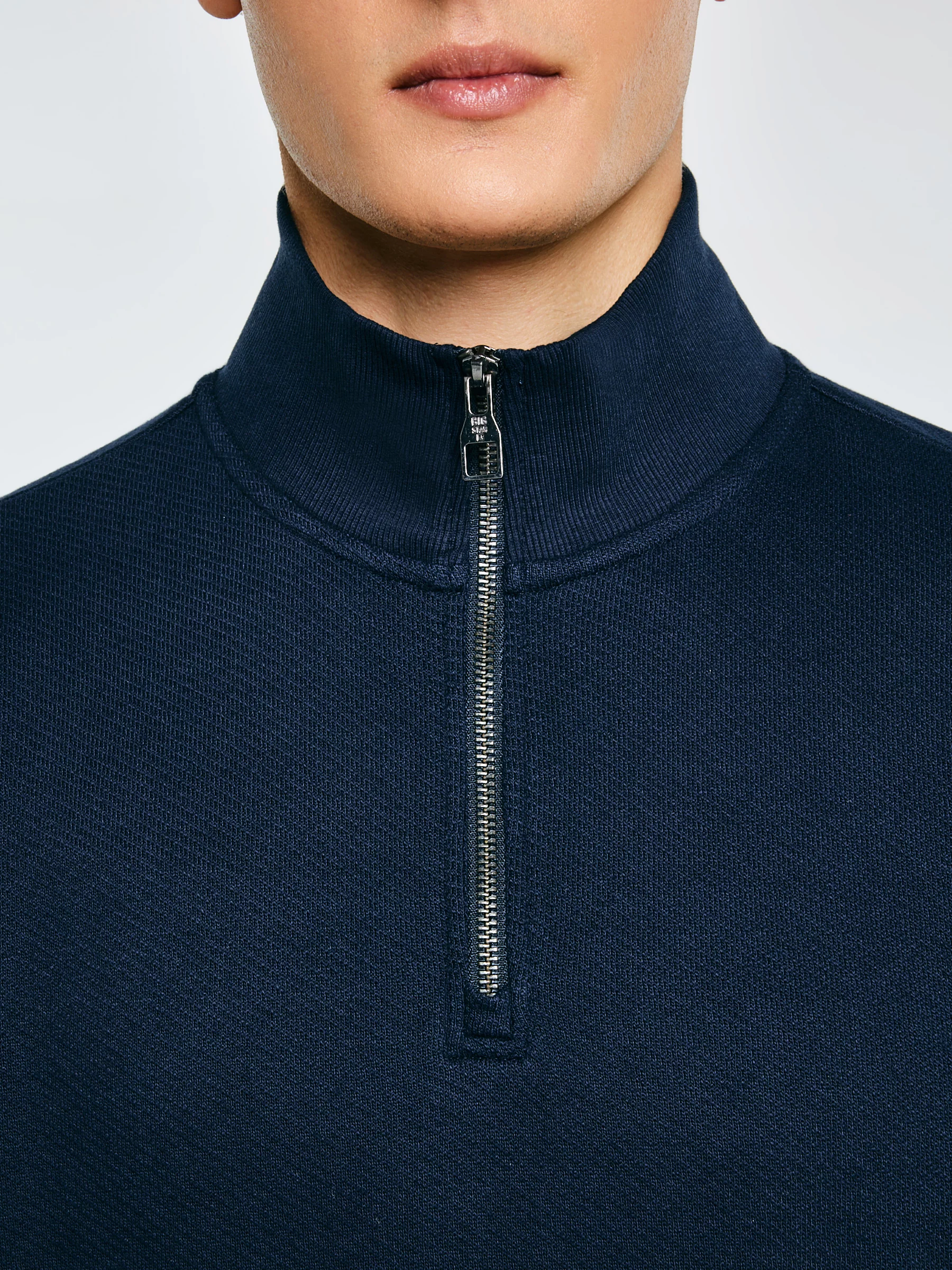 Bluza męska ze stójką granatowa Salih 403