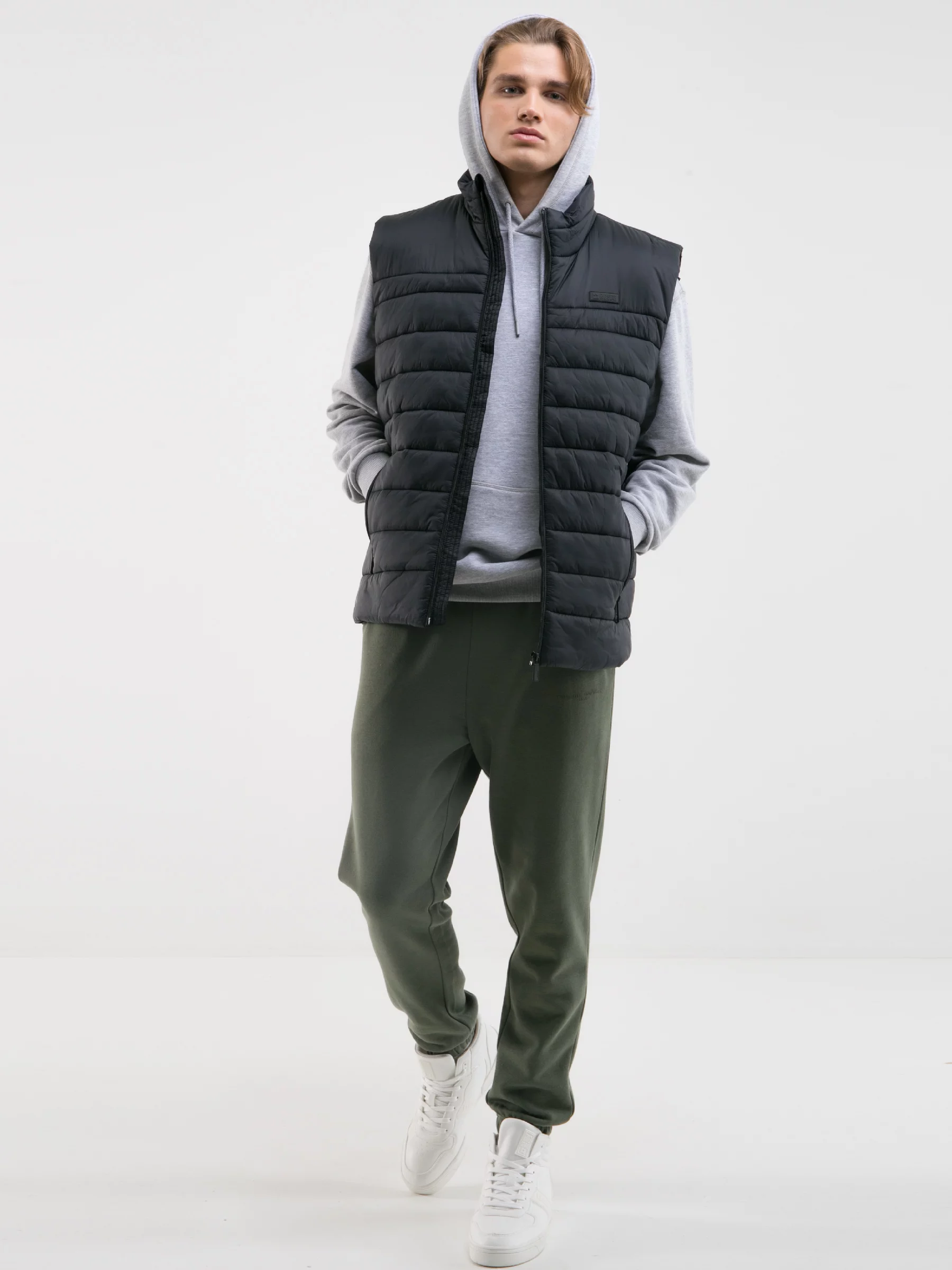 Kamizelka męska pikowana czarna Legelan 906